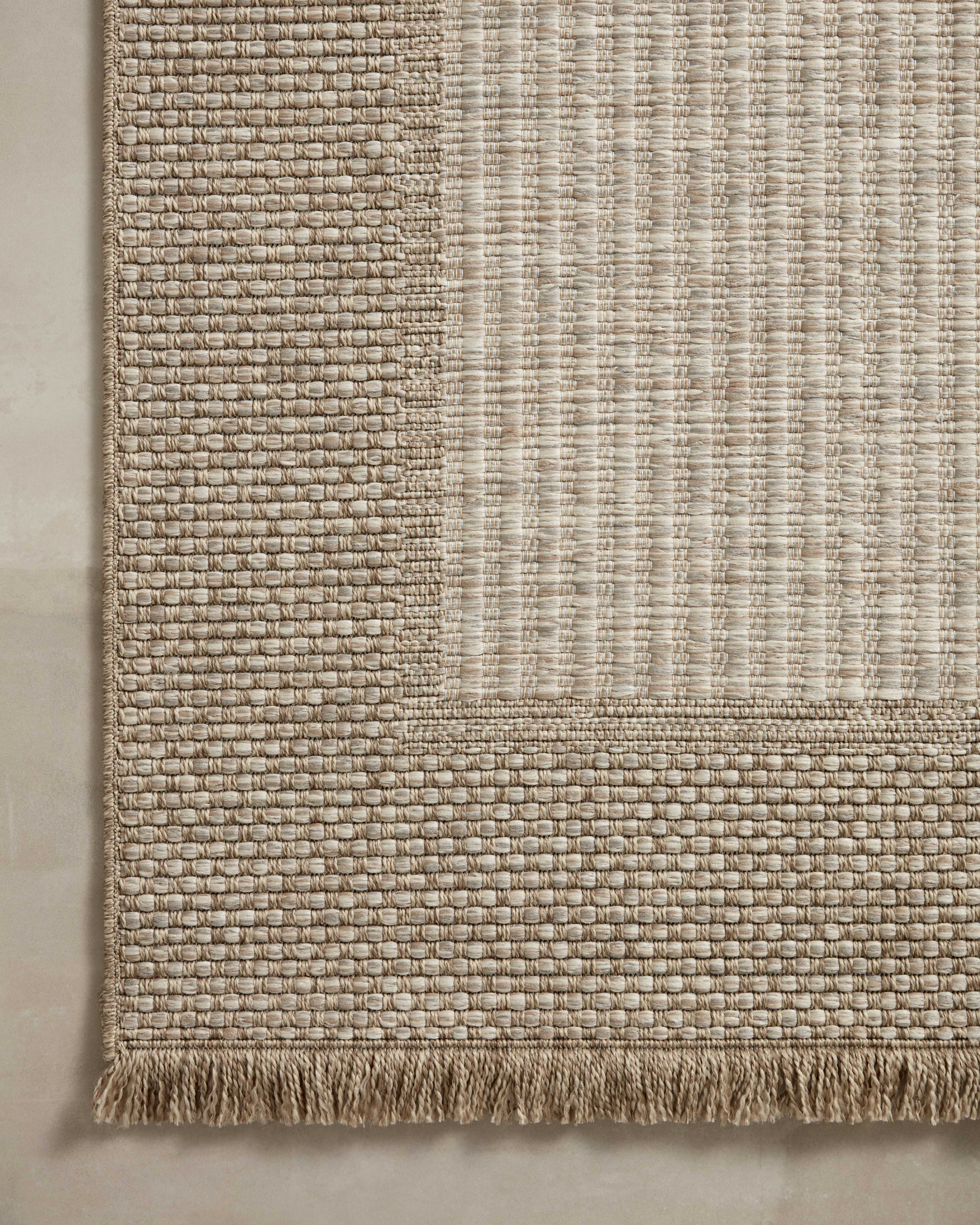 Loloi Dawn Natural Rug No.7 RUGS - synthetic Loloi 18" x 18"