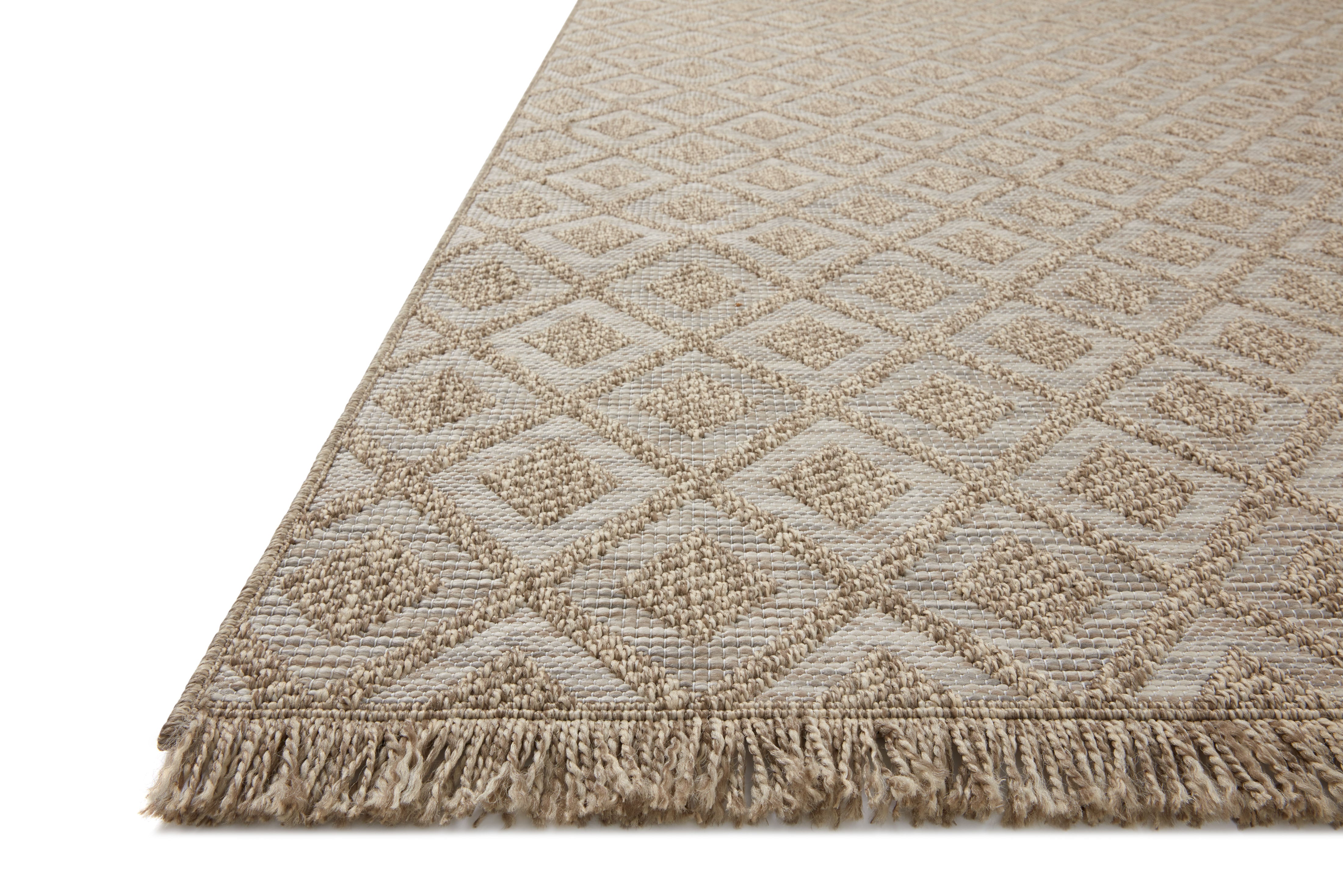 Loloi Dawn Natural Rug No.1 RUGS - synthetic Loloi 18" x 18"