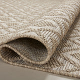 Loloi Dawn Natural Rug No.4 RUGS - synthetic Loloi 18" x 18"