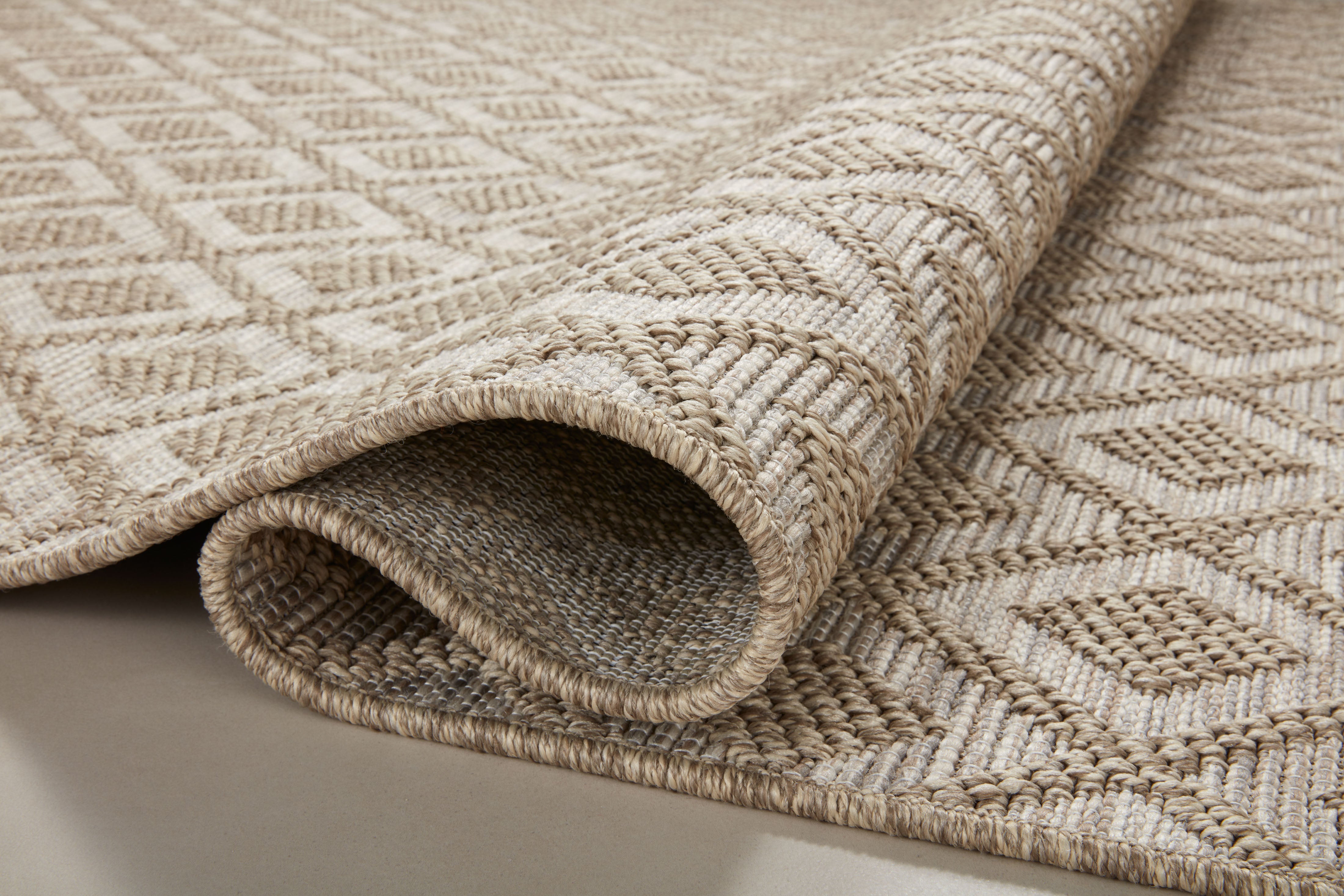 Loloi Dawn Natural Rug No.8 RUGS - synthetic Loloi 18" x 18"
