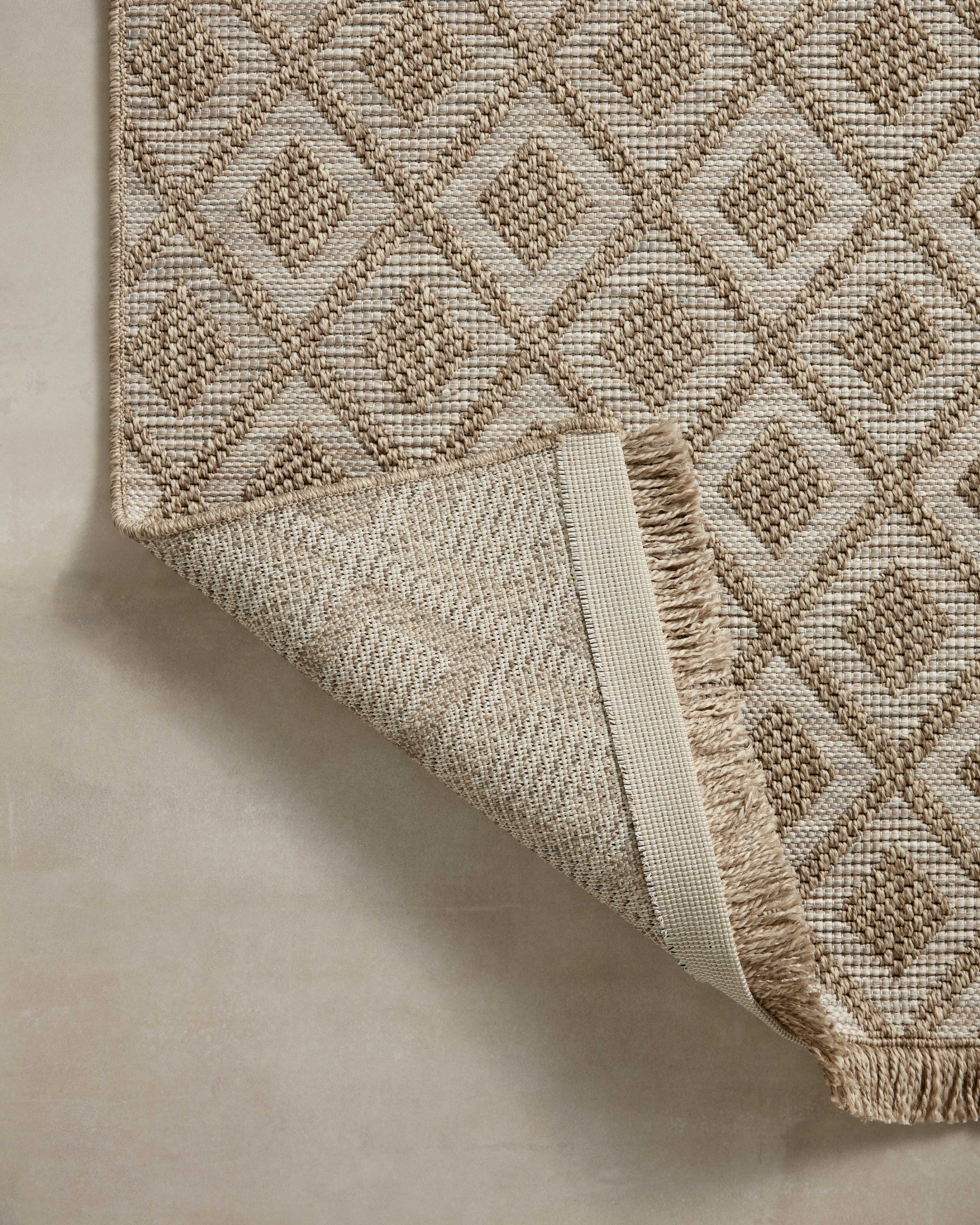 Loloi Dawn Natural Rug No.4 RUGS - synthetic Loloi 18" x 18"