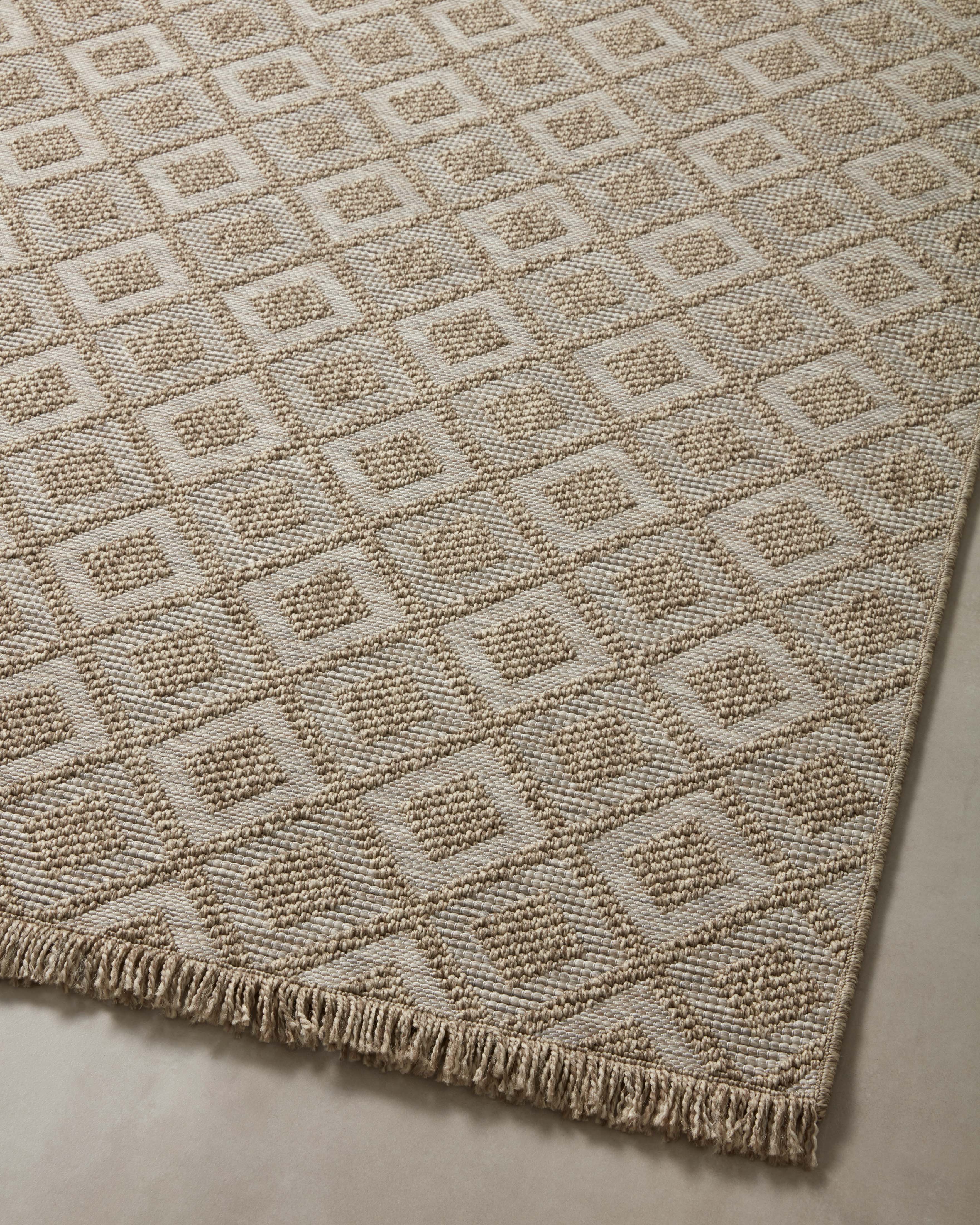 Loloi Dawn Natural Rug No.4 RUGS - synthetic Loloi 18" x 18"