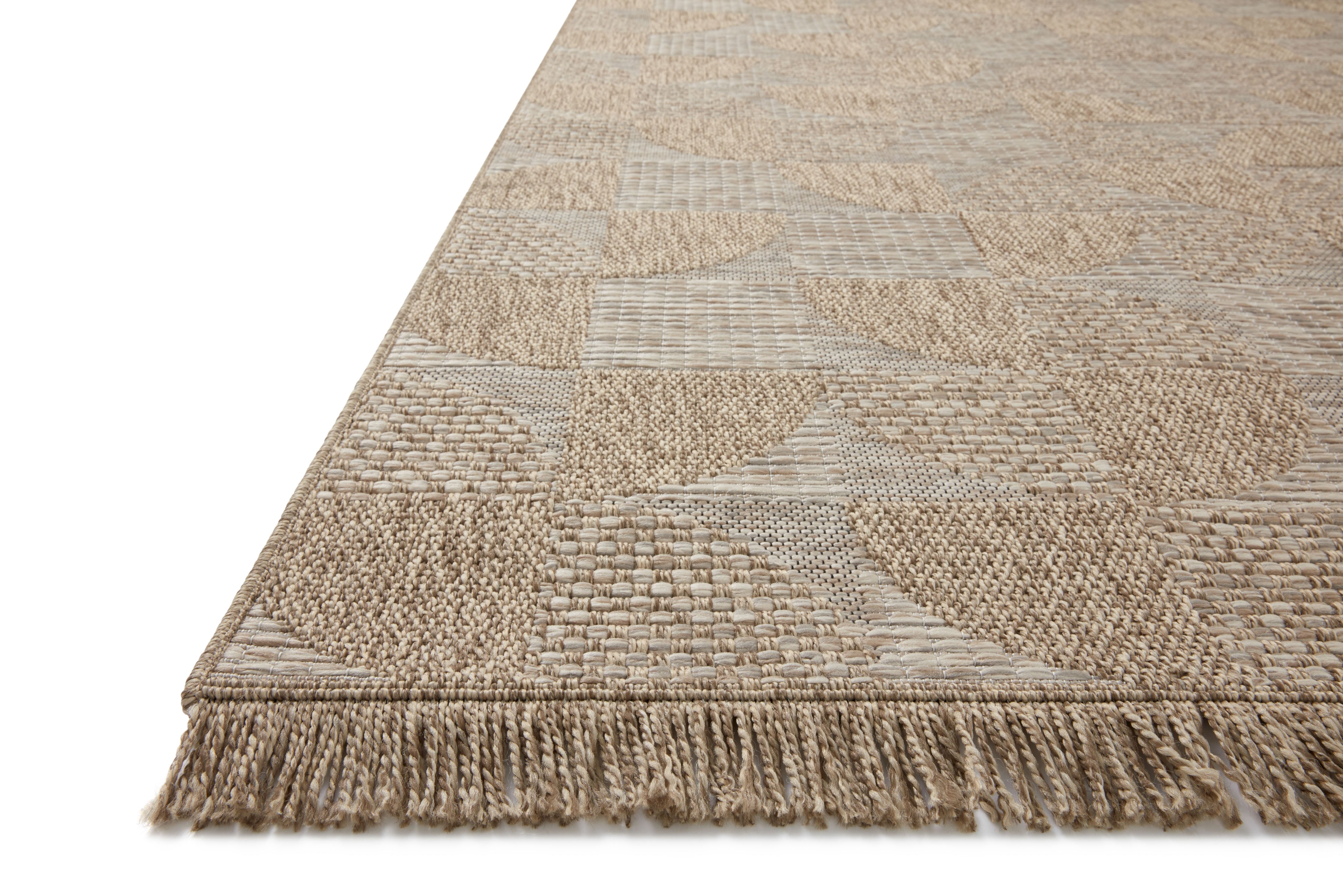 Loloi Dawn Natural Rug No.4 RUGS - synthetic Loloi 18" x 18"