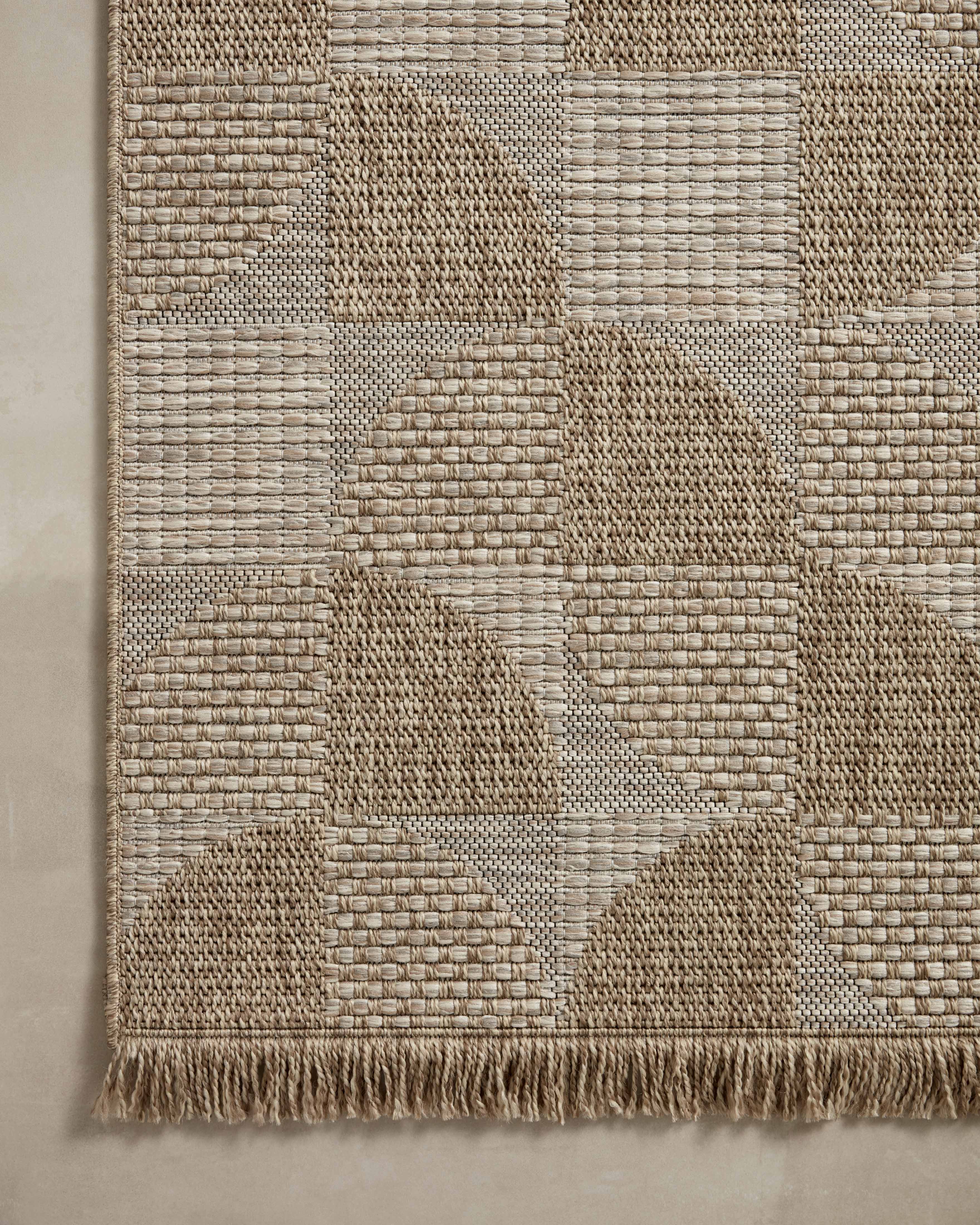 Loloi Dawn Natural Rug No.3 RUGS - synthetic Loloi 18" x 18"