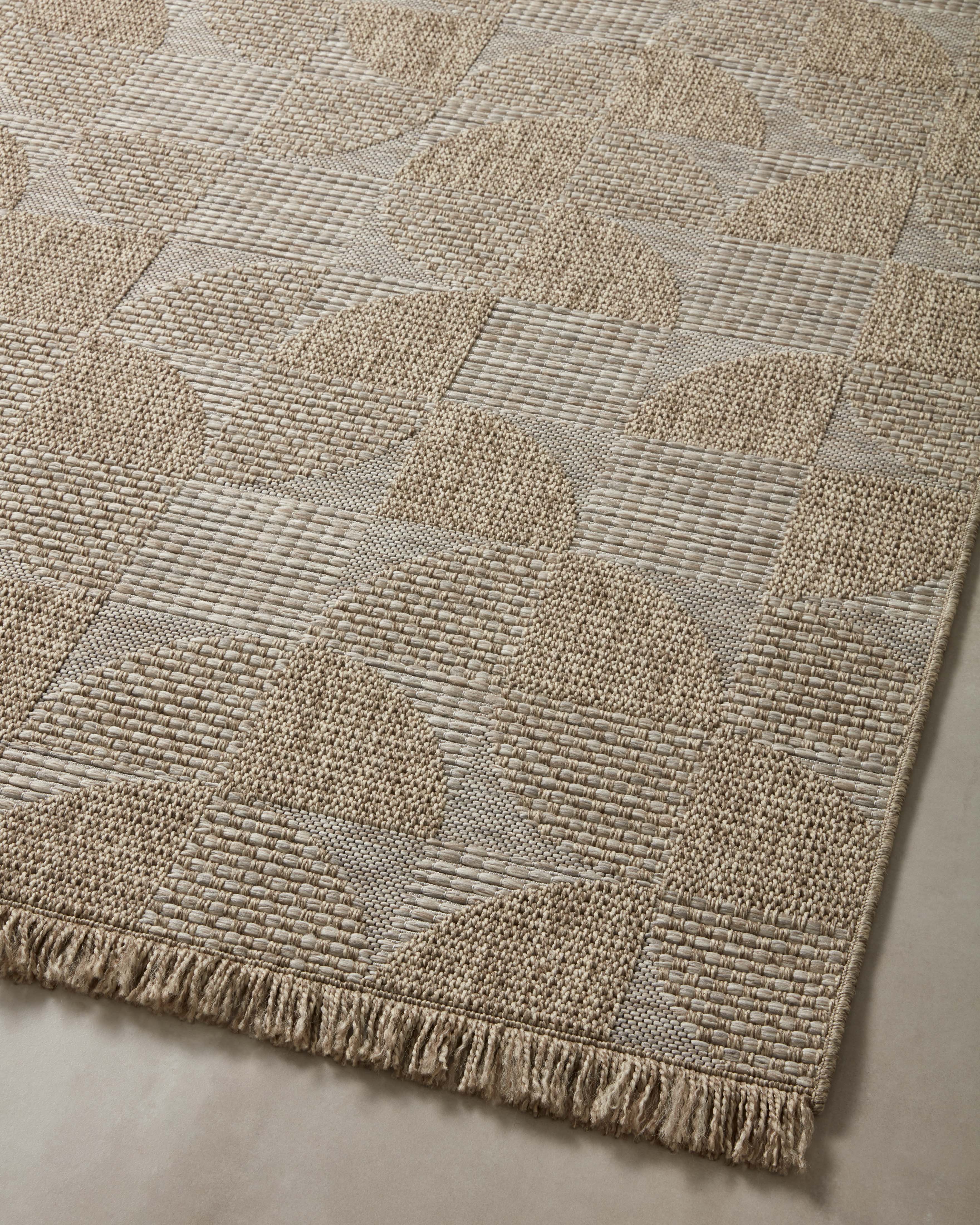 Loloi Dawn Natural Rug No.3 RUGS - synthetic Loloi 18" x 18"