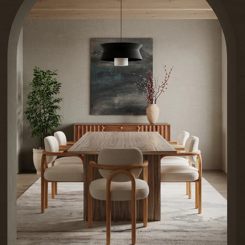 Tangence Walnut Dining Table FURNITURE - dining table Union Home