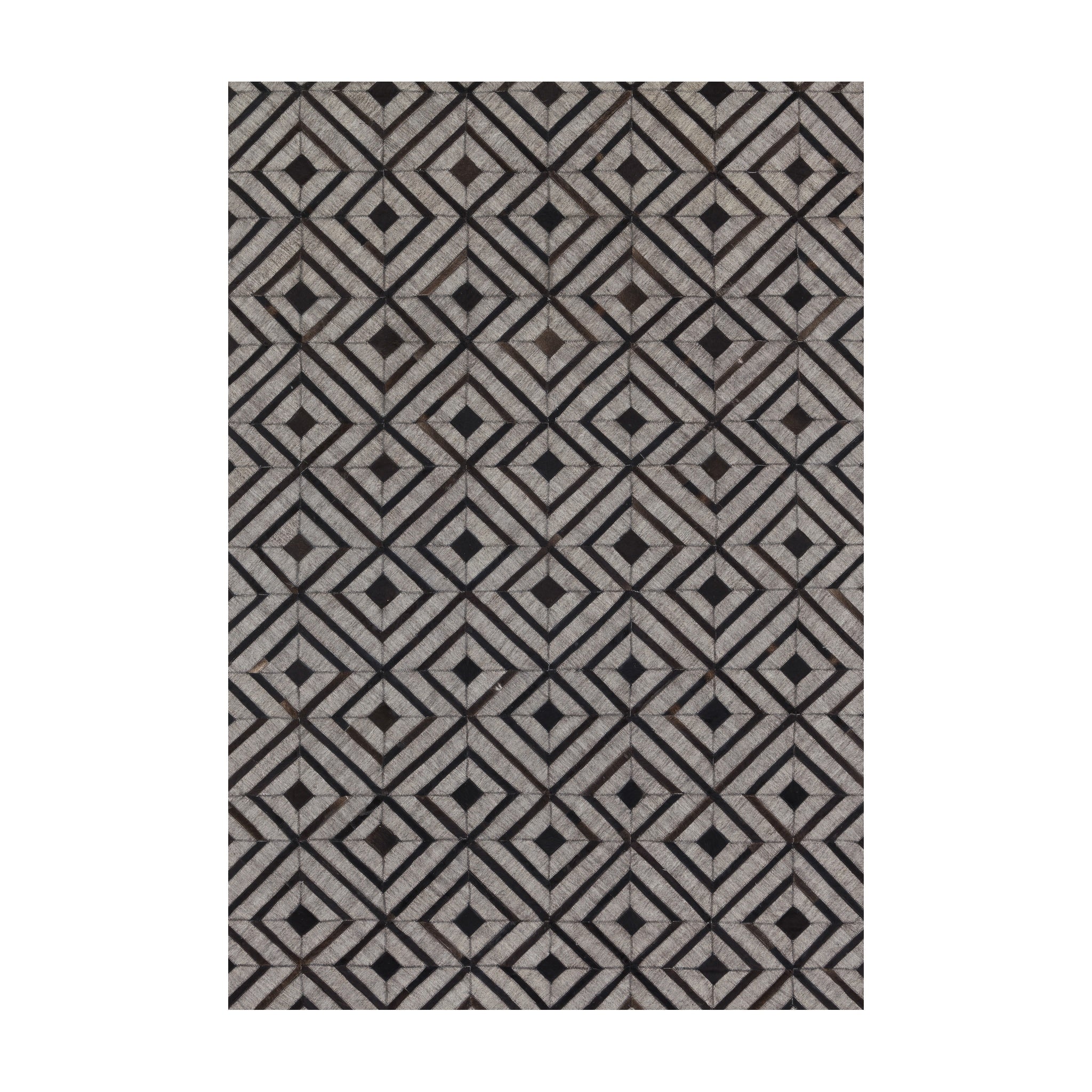 Loloi Dorado Beige / Expresso Rug, 18" x 18"