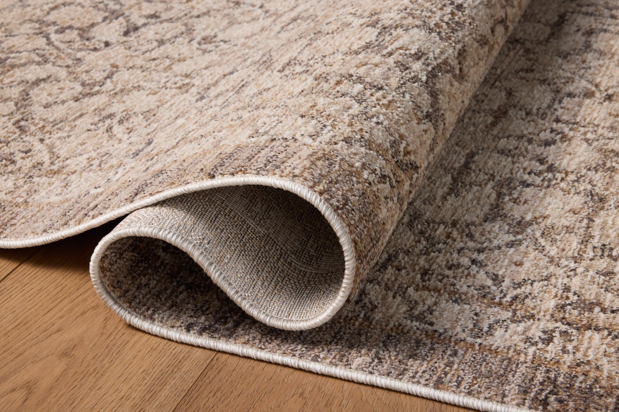 Chris Loves Julia x Loloi Doris Mushroom / Natural Rug - Rug & Weave