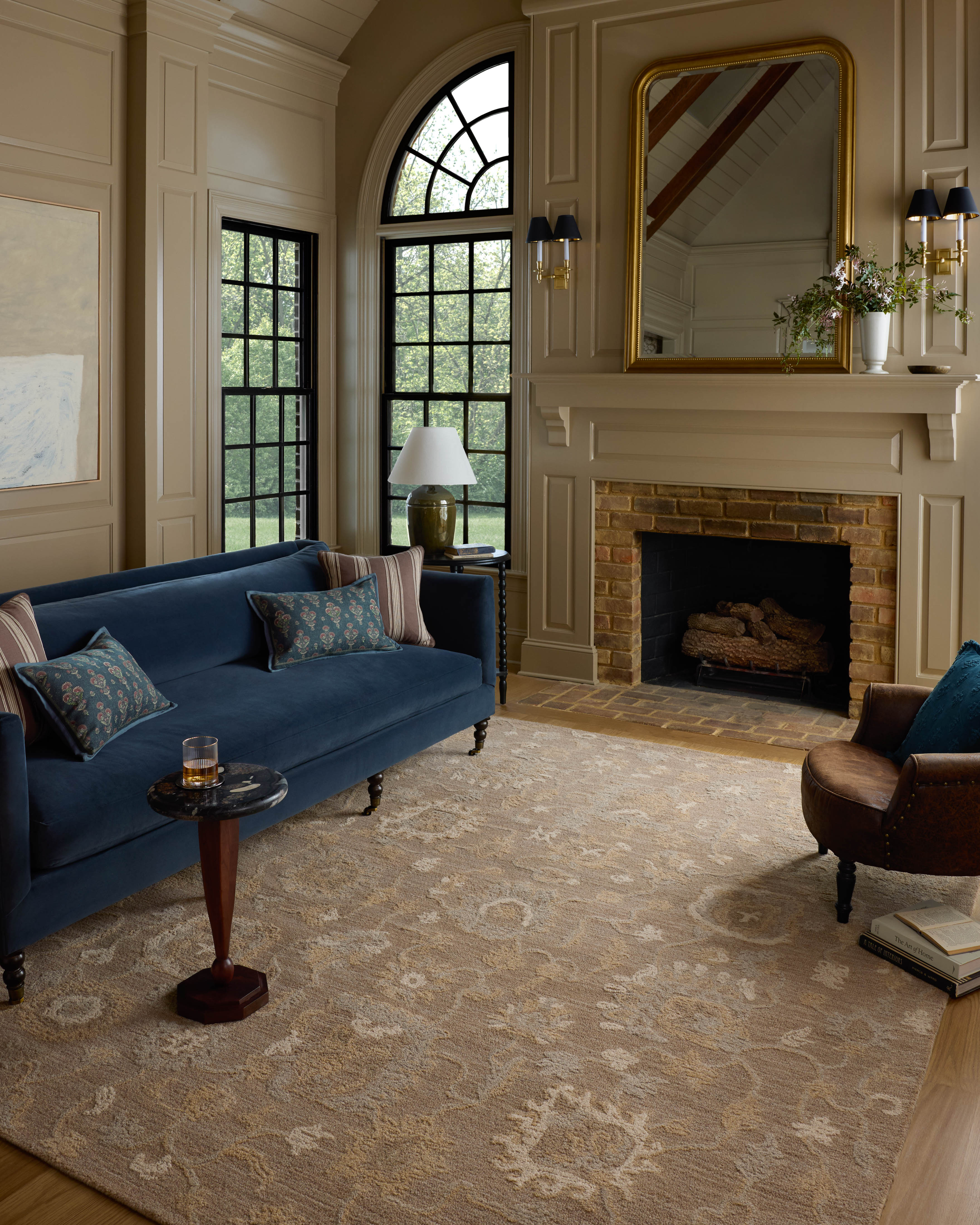 Chris Loves Julia x Loloi Dorothea Bark / Stone Rug RUGS - wool Loloi