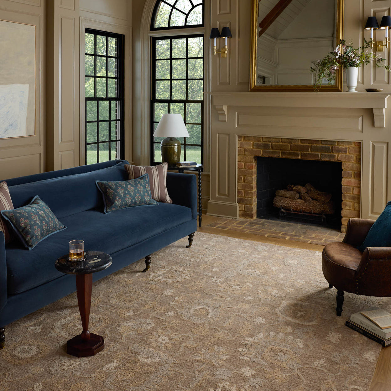 Chris Loves Julia x Loloi Dorothea Bark / Stone Rug RUGS - wool Loloi