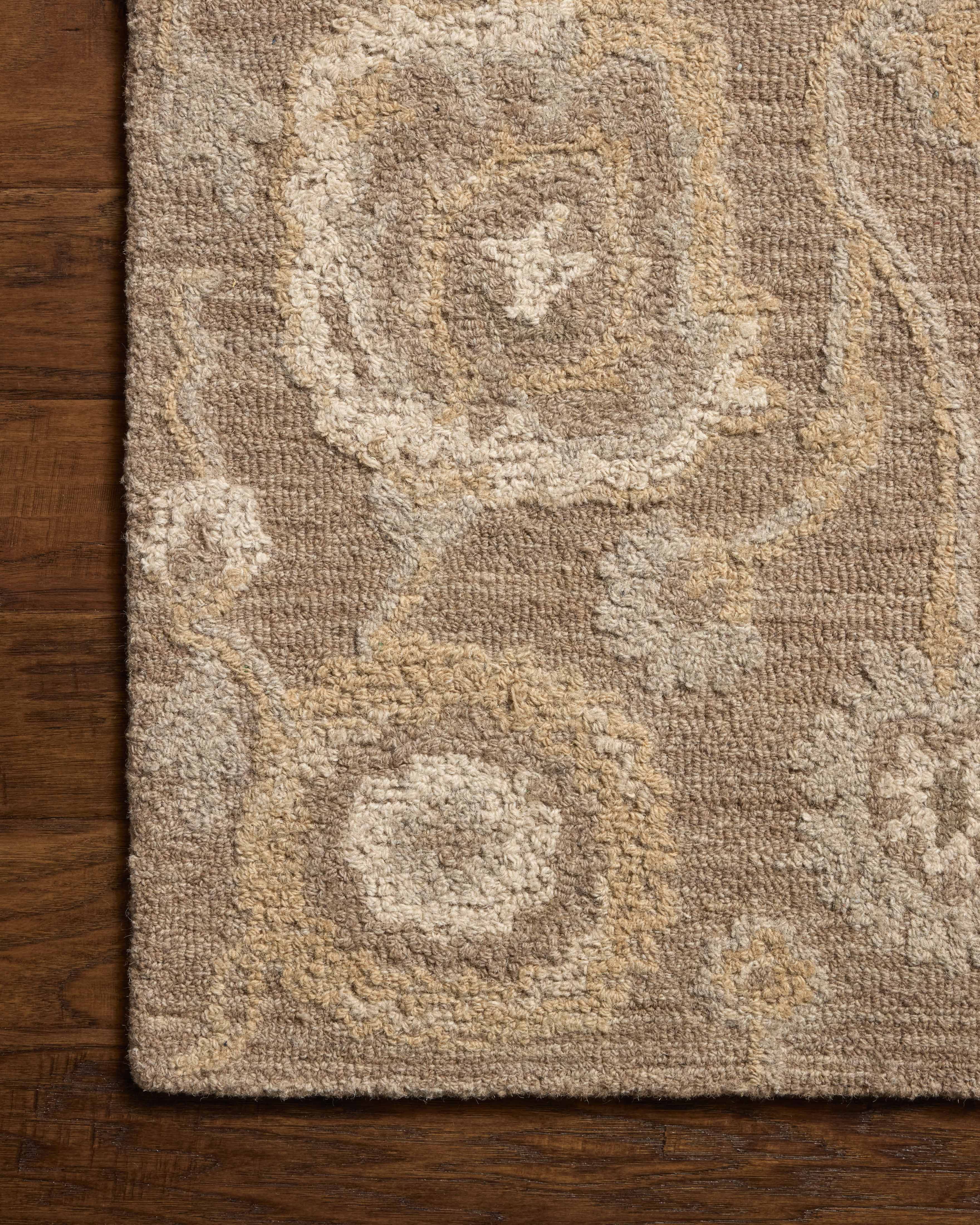 Chris Loves Julia x Loloi Dorothea Bark / Stone Rug RUGS - wool Loloi