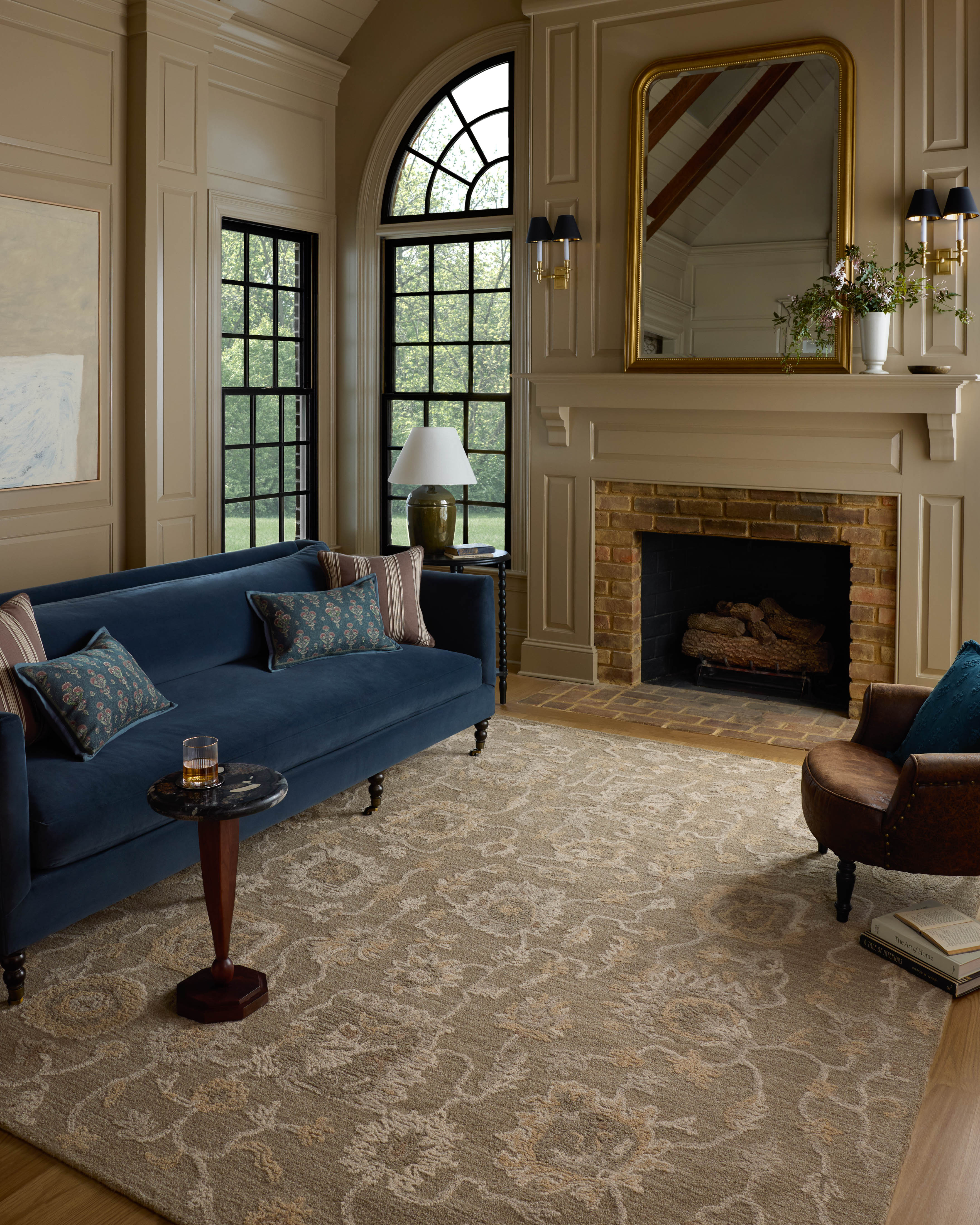Chris Loves Julia x Loloi Dorothea Oak / Natural Rug RUGS - wool Loloi