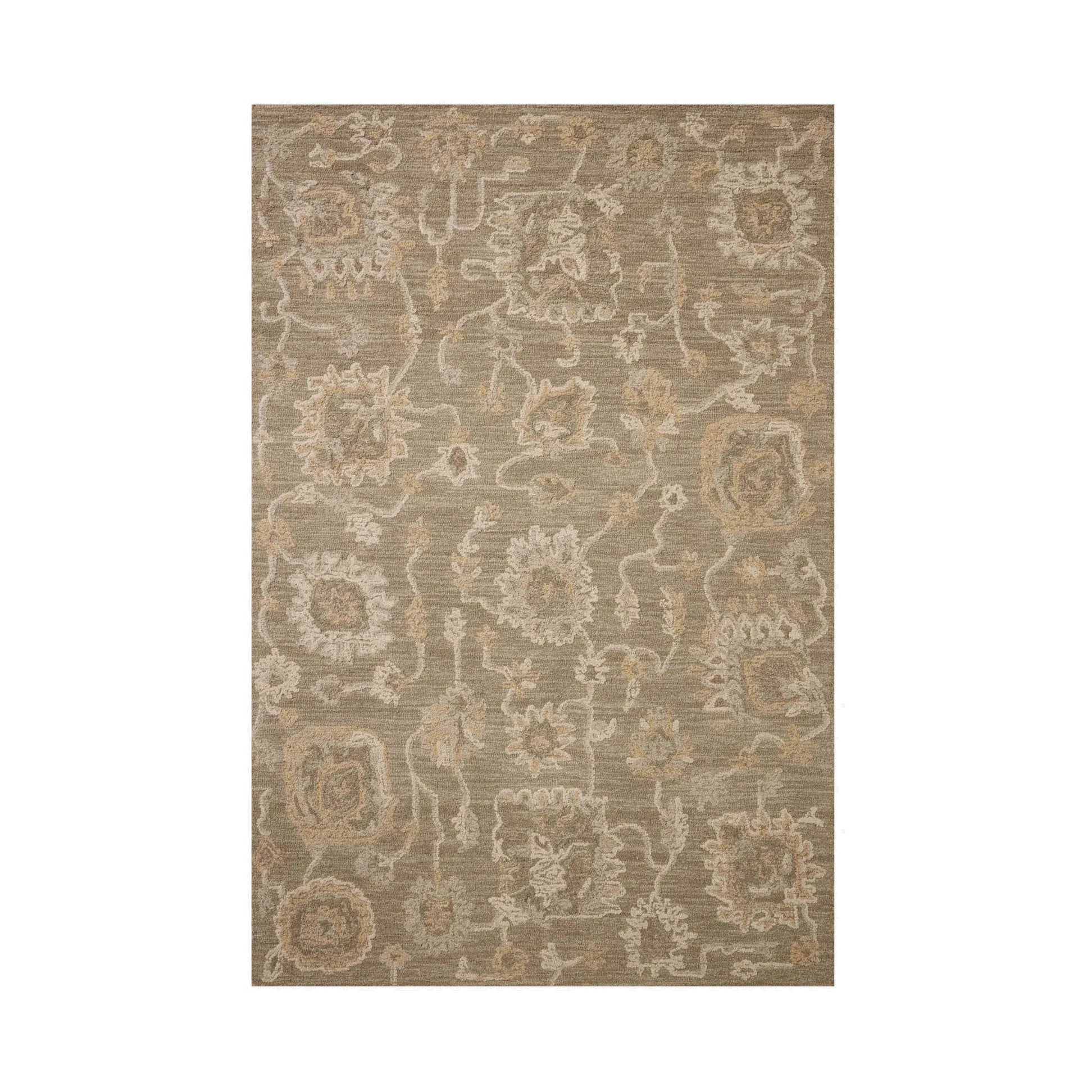 Chris Loves Julia x Loloi Dorothea Oak / Natural Rug RUGS - wool Loloi
