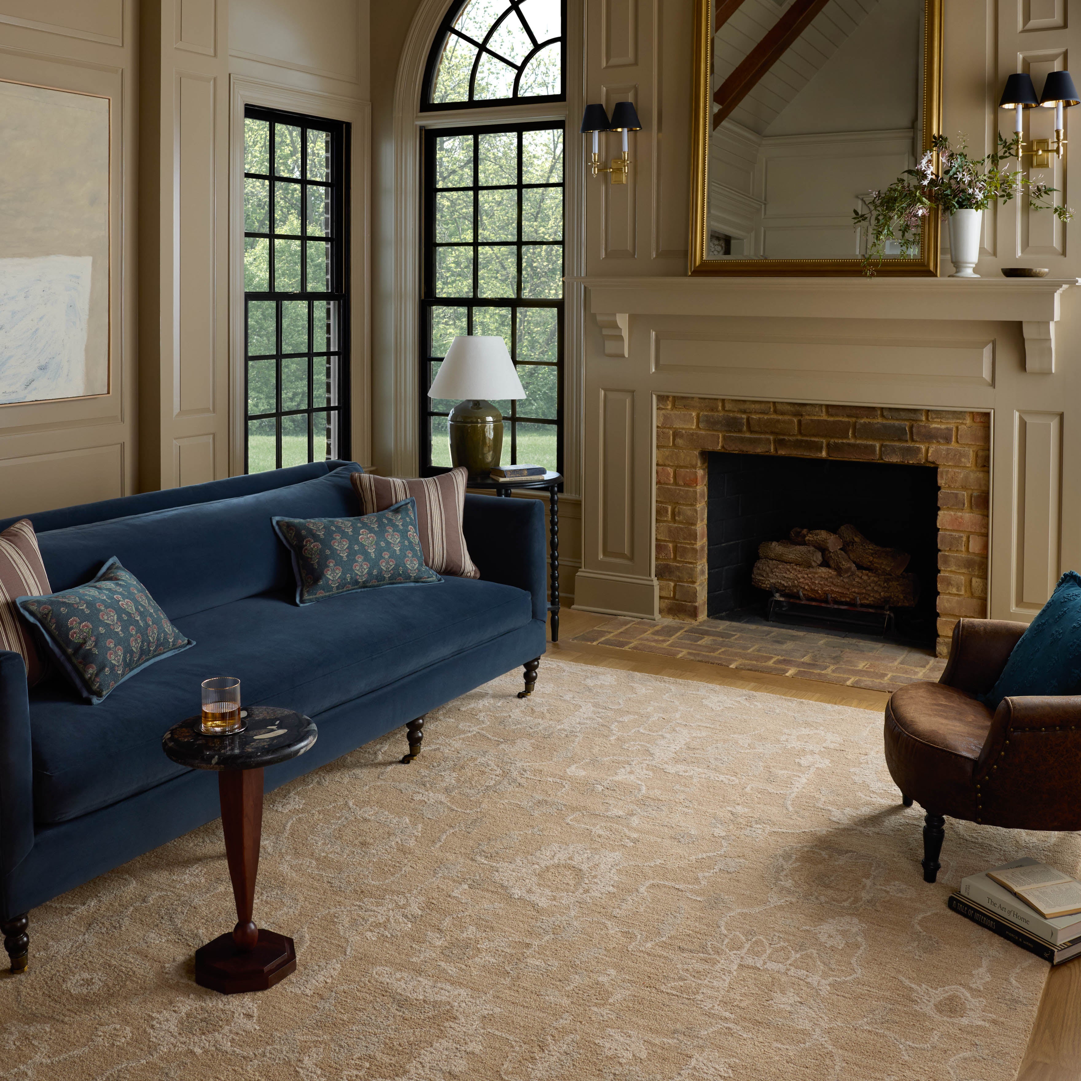 Chris Loves Julia x Loloi Dorothea Sand / Pebble Rug RUGS - wool Loloi