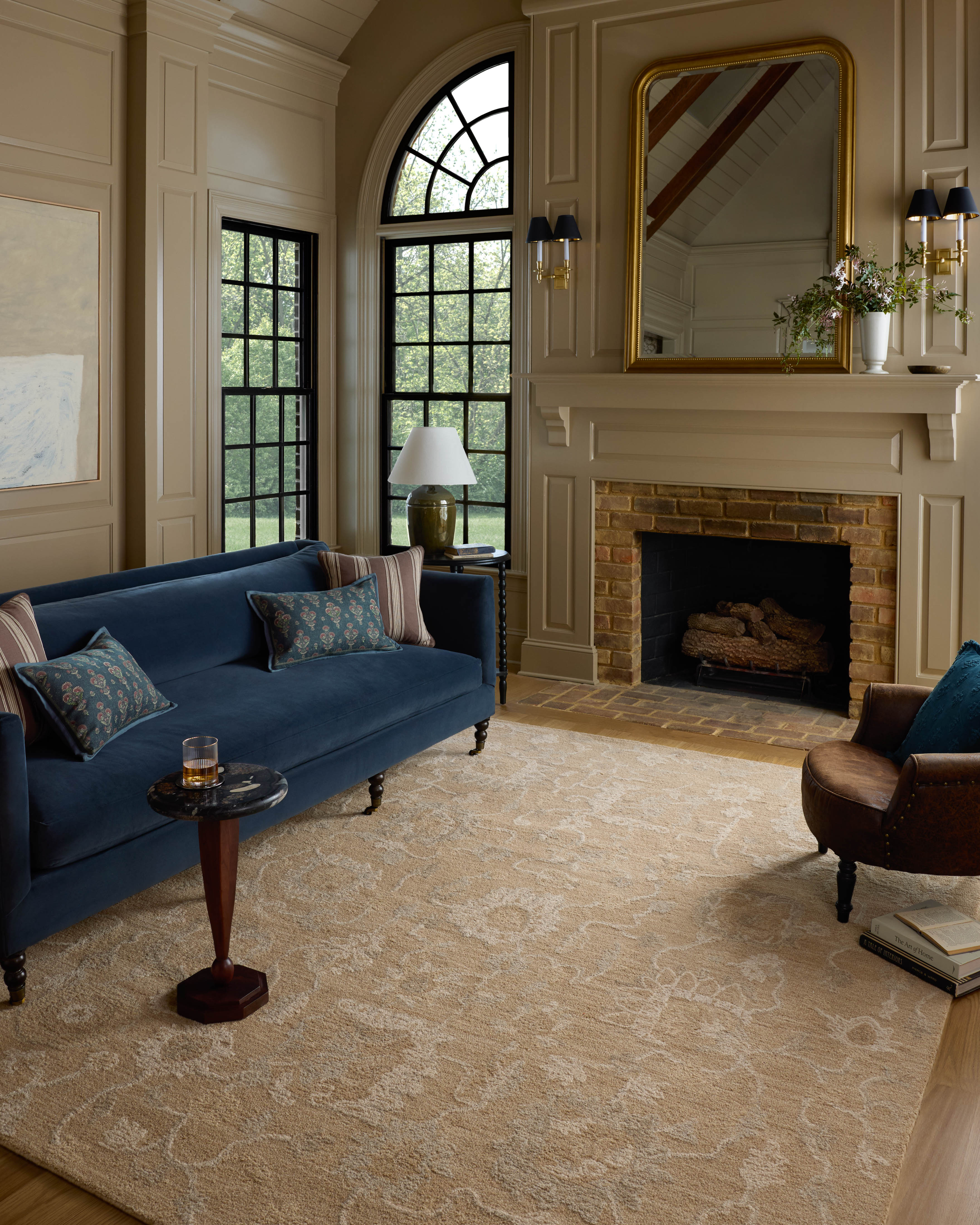 Chris Loves Julia x Loloi Dorothea Sand / Pebble Rug RUGS - wool Loloi