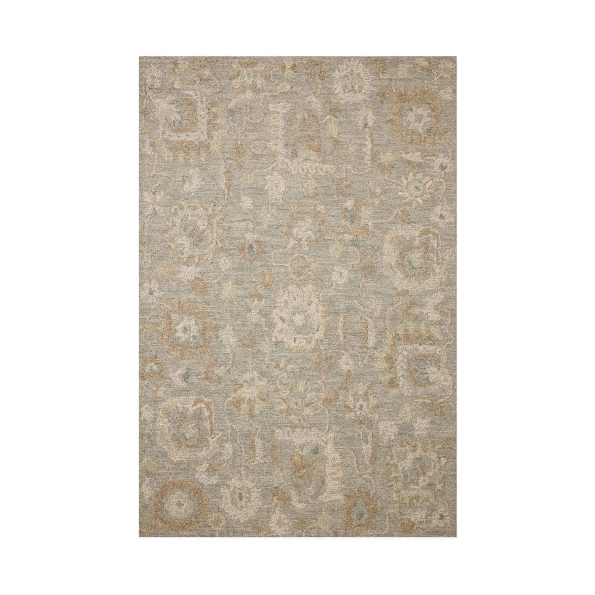 Chris Loves Julia x Loloi Dorothea Stone / Multi Rug RUGS - wool Loloi
