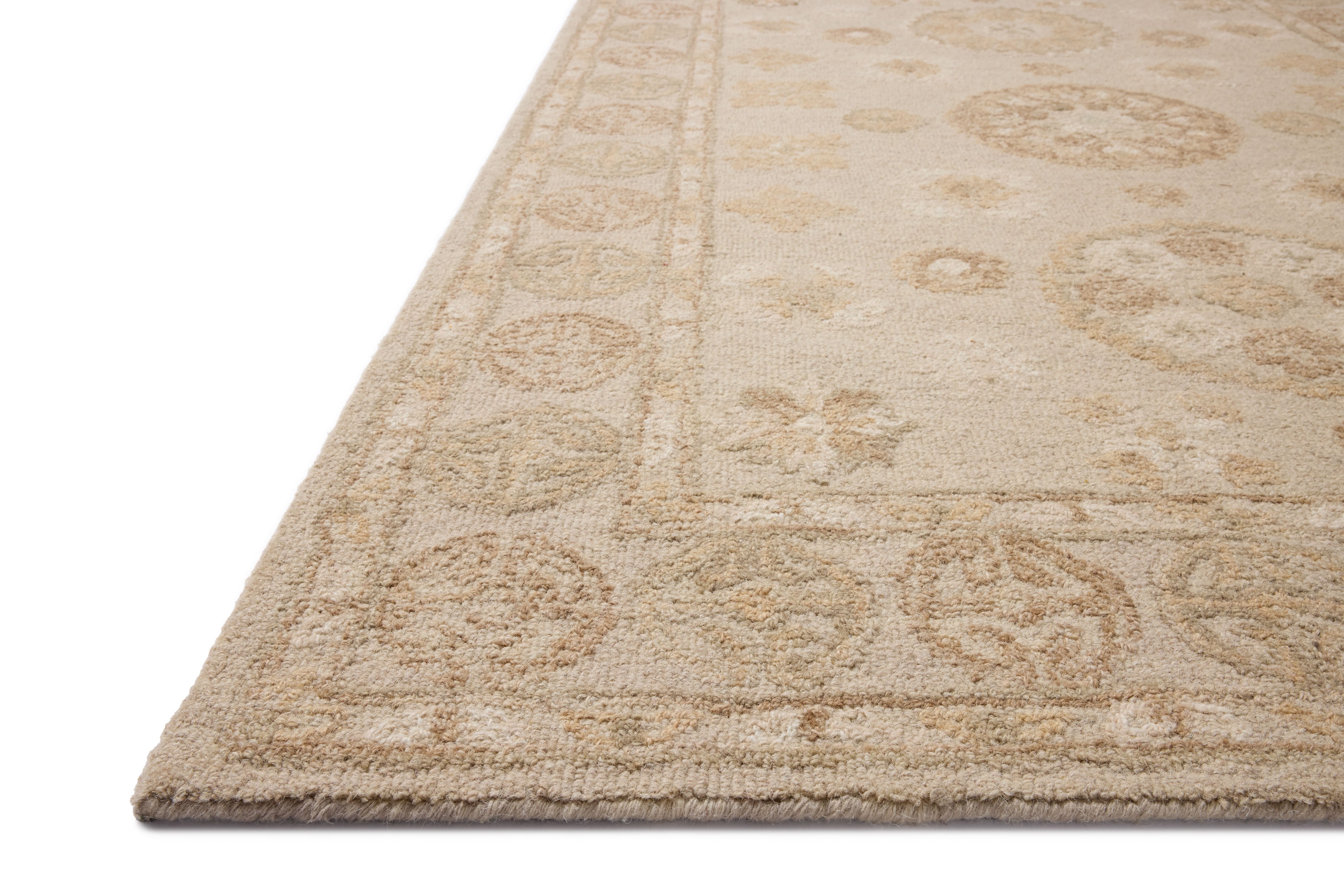 Chris Loves Julia x Loloi Dorothea Dove / Natural Rug RUGS - wool Loloi