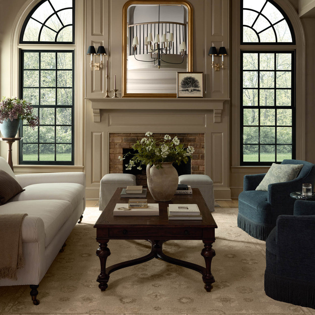 Chris Loves Julia x Loloi Dorothea Dove / Natural Rug RUGS - wool Loloi