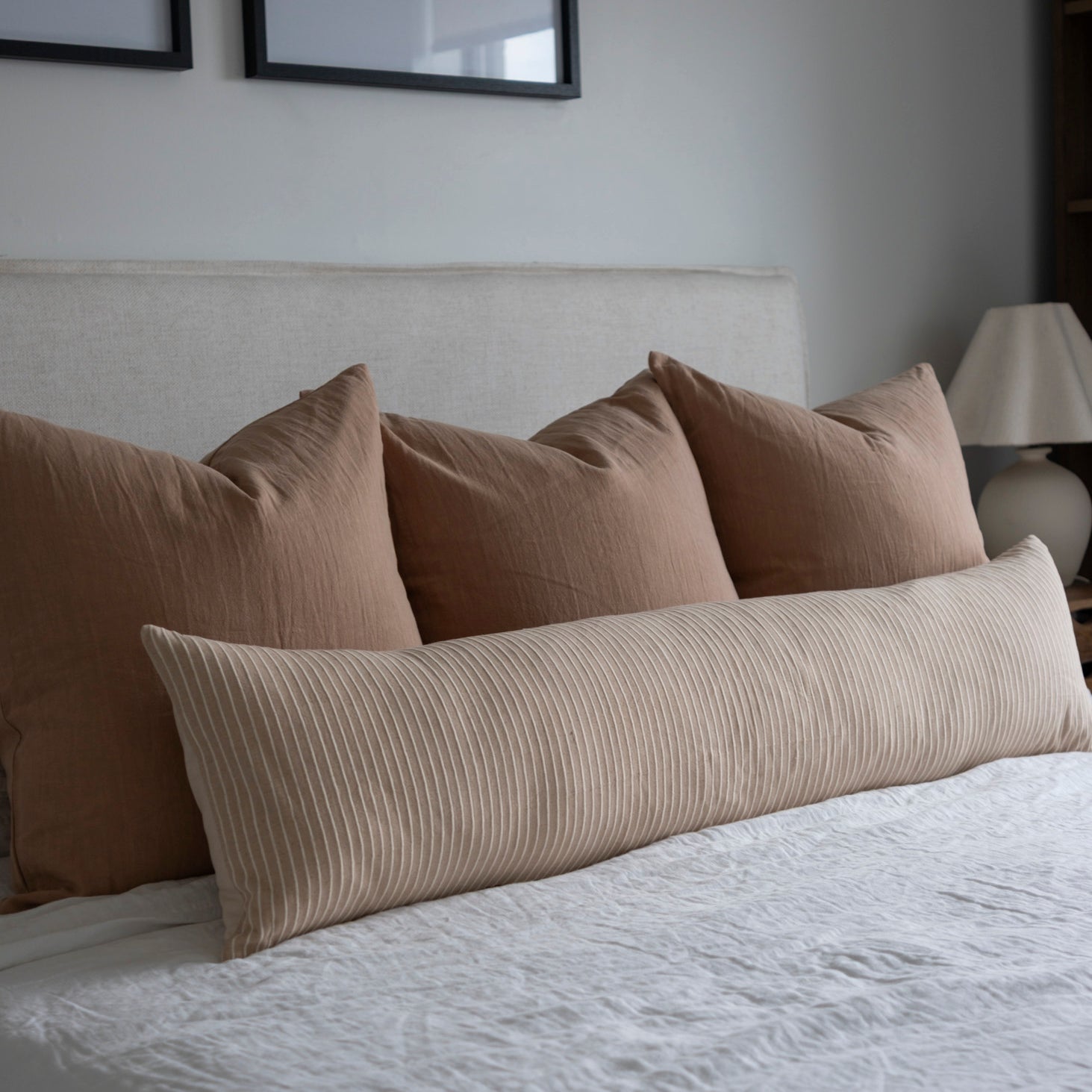 Louis Long Lumbar Pillow Cover 1 - PILLOWS - Thai - neutral Rug & Weave Pillows