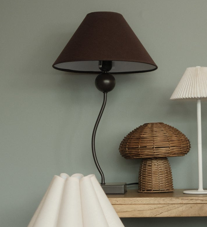 Burgundy Wave Table Lamp LIGHITING - table lamp Morel (Faire)