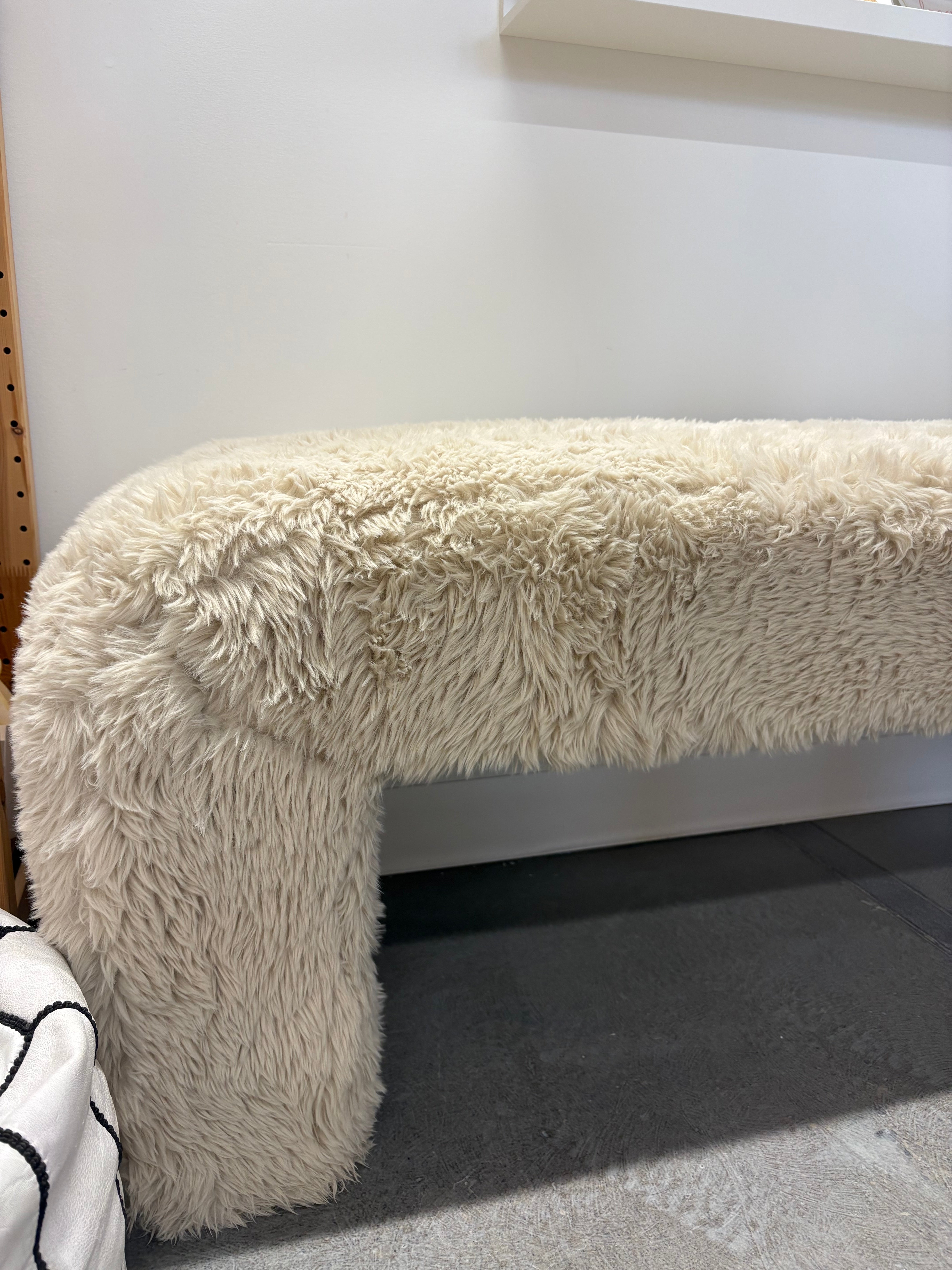 FLOOR MODEL - Ginny Bench - Downey Cream FURNITURE - floor model Style In Form