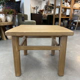 FLOOR MODEL - Drew Reclaimed Wood Side Table FURNITURE - floor model Hauer Market