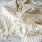 Sandy Stripe Throw Blanket - Rug & Weave