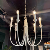 FLOOR MODEL - Cate Chandelier - Gesso White LIGHTING - floor model Hudson Valley Lighting