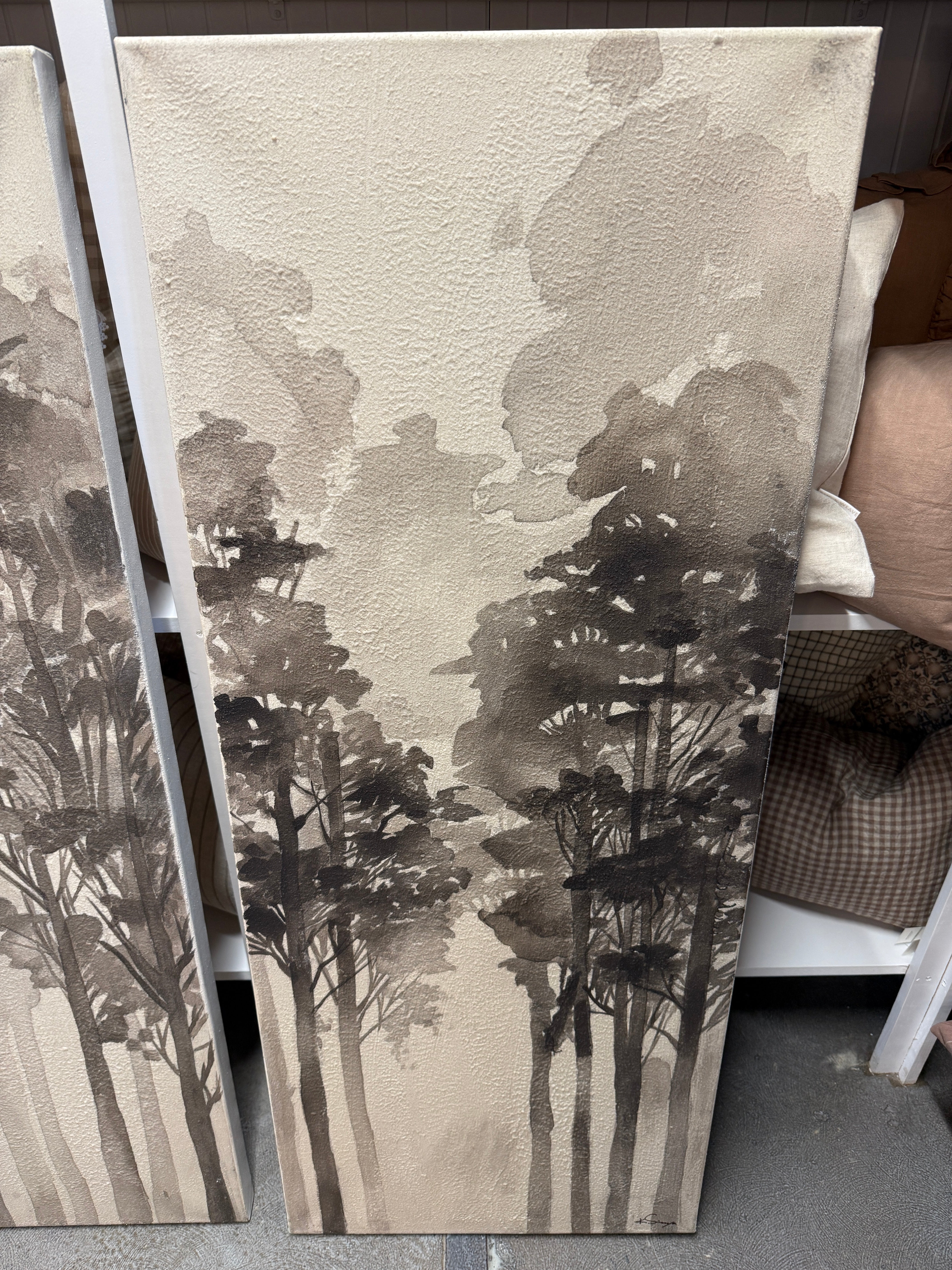 FLOOR MODEL - "Woodland Calm" Canvas Trio ARTWORK - in store Renwil