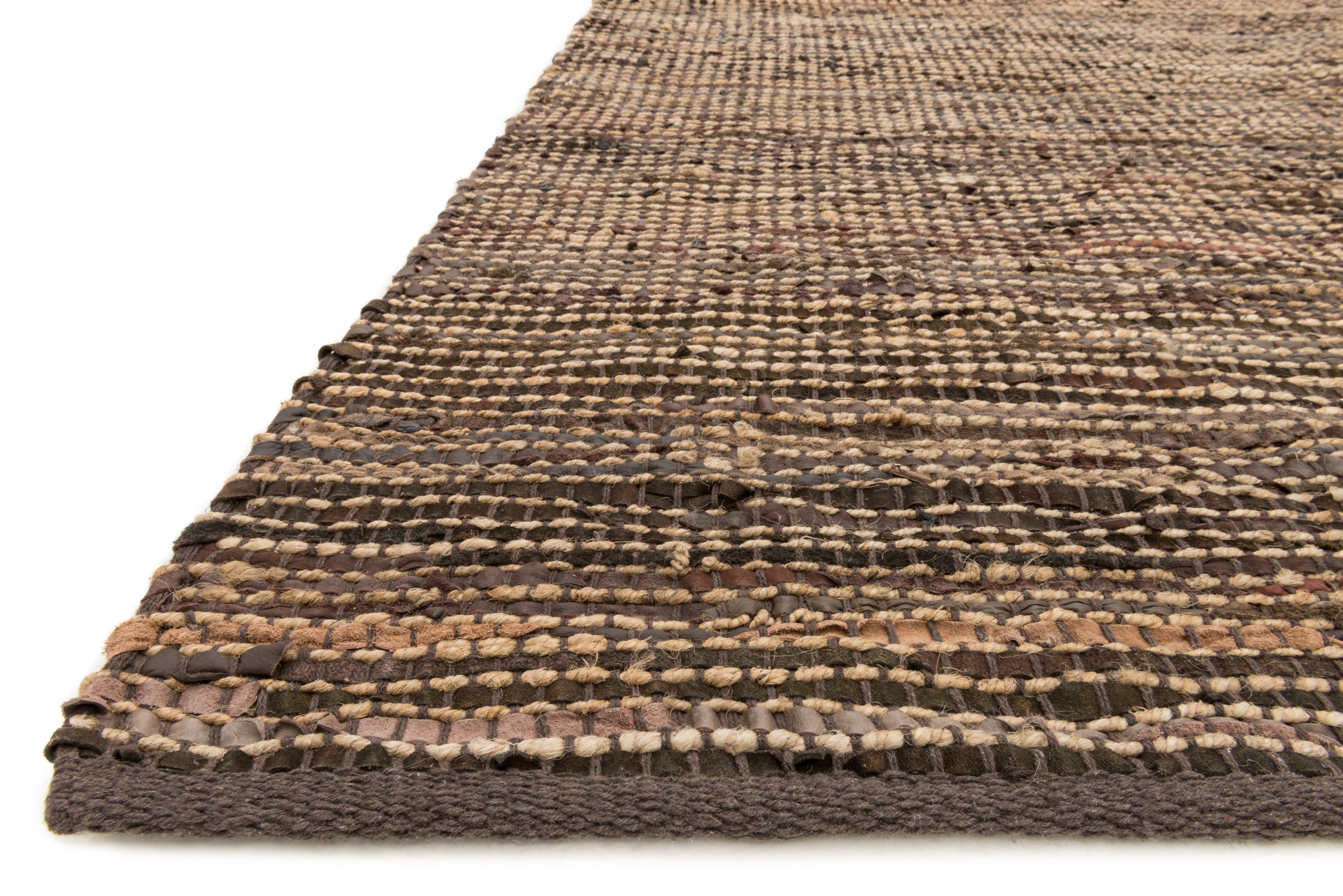 Loloi Edge Brown Rug RUGS - jute Loloi