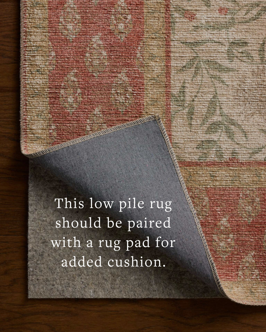 Rifle Paper Co. x Loloi Edinburgh Ivory / Spice Rug RUGS - jute Loloi 18" x 18"