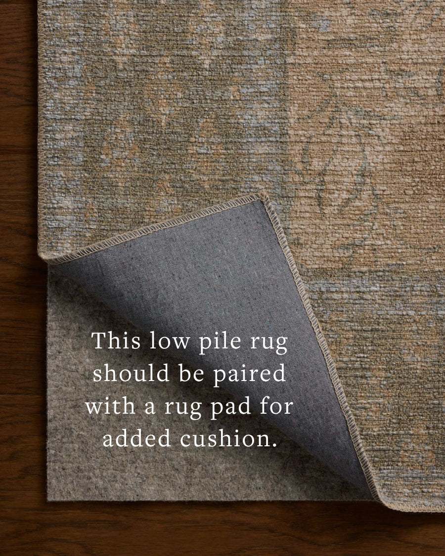 Rifle Paper Co. x Loloi Edinburgh Sand / Green Rug RUGS - jute Loloi 18" x 18"