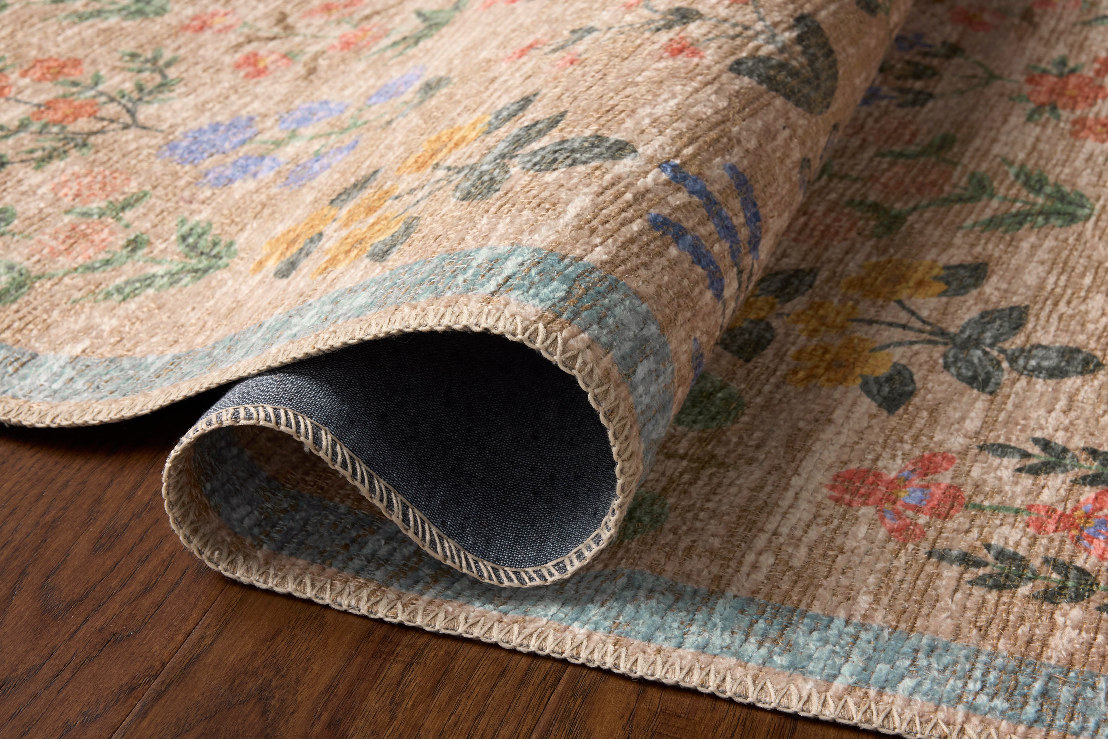 Rifle Paper Co. x Loloi Edinburgh Cream / Multi Rug RUGS - jute Loloi 18" x 18"