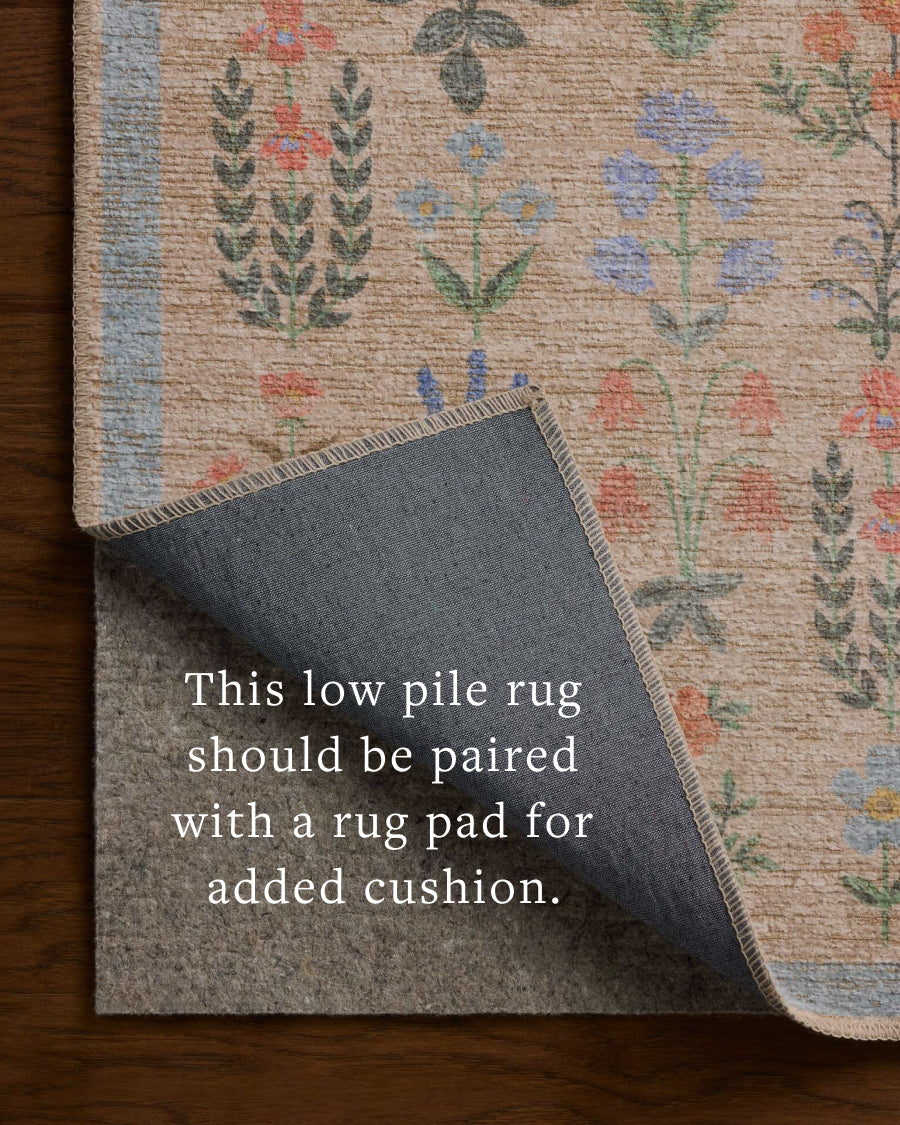 Rifle Paper Co. x Loloi Edinburgh Cream / Multi Rug RUGS - jute Loloi 18" x 18"