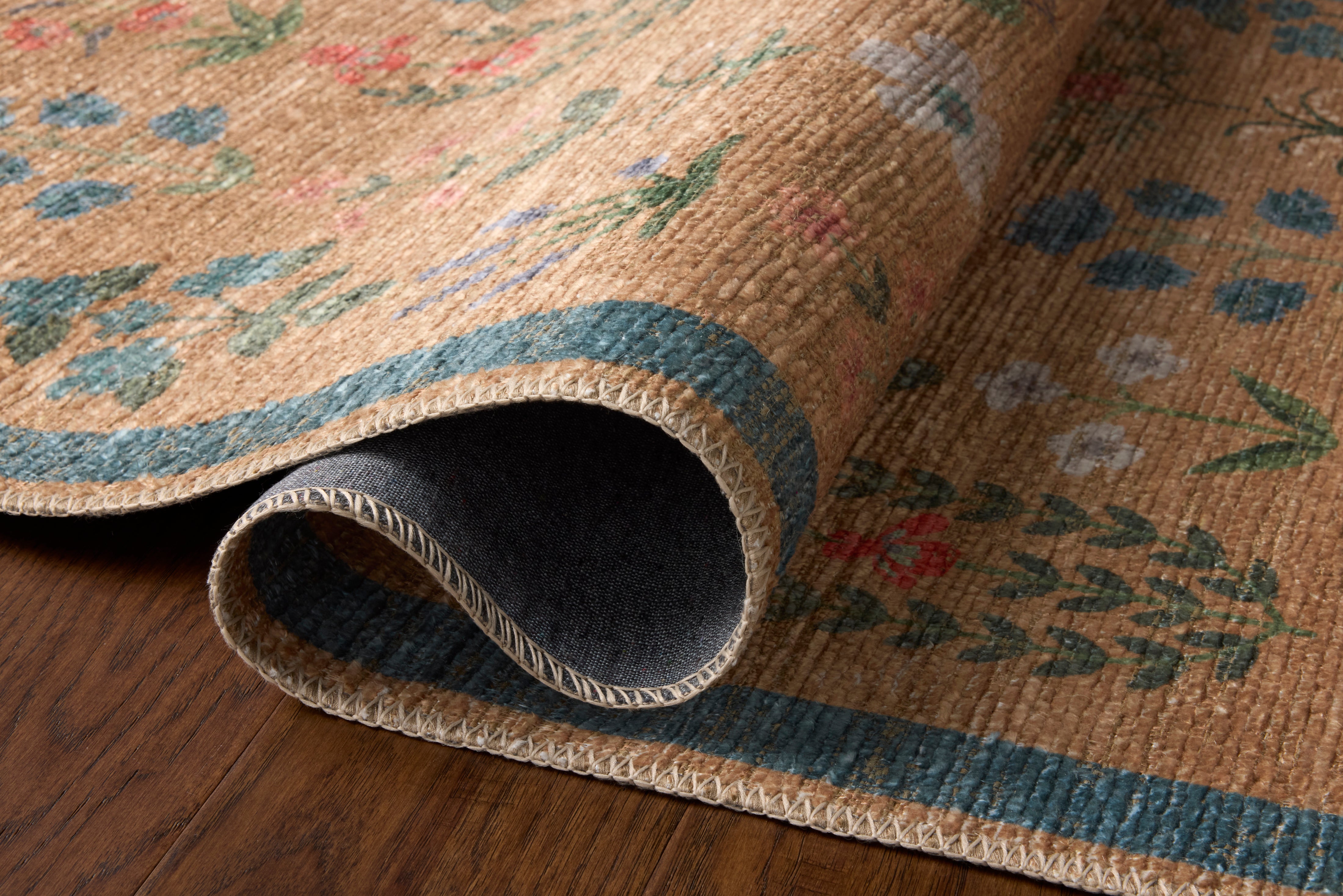 Rifle Paper Co. x Loloi Edinburgh Wheat / Multi Rug RUGS - jute Loloi 18" x 18"