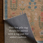 Rifle Paper Co. x Loloi Edinburgh Wheat / Multi Rug RUGS - jute Loloi 18" x 18"