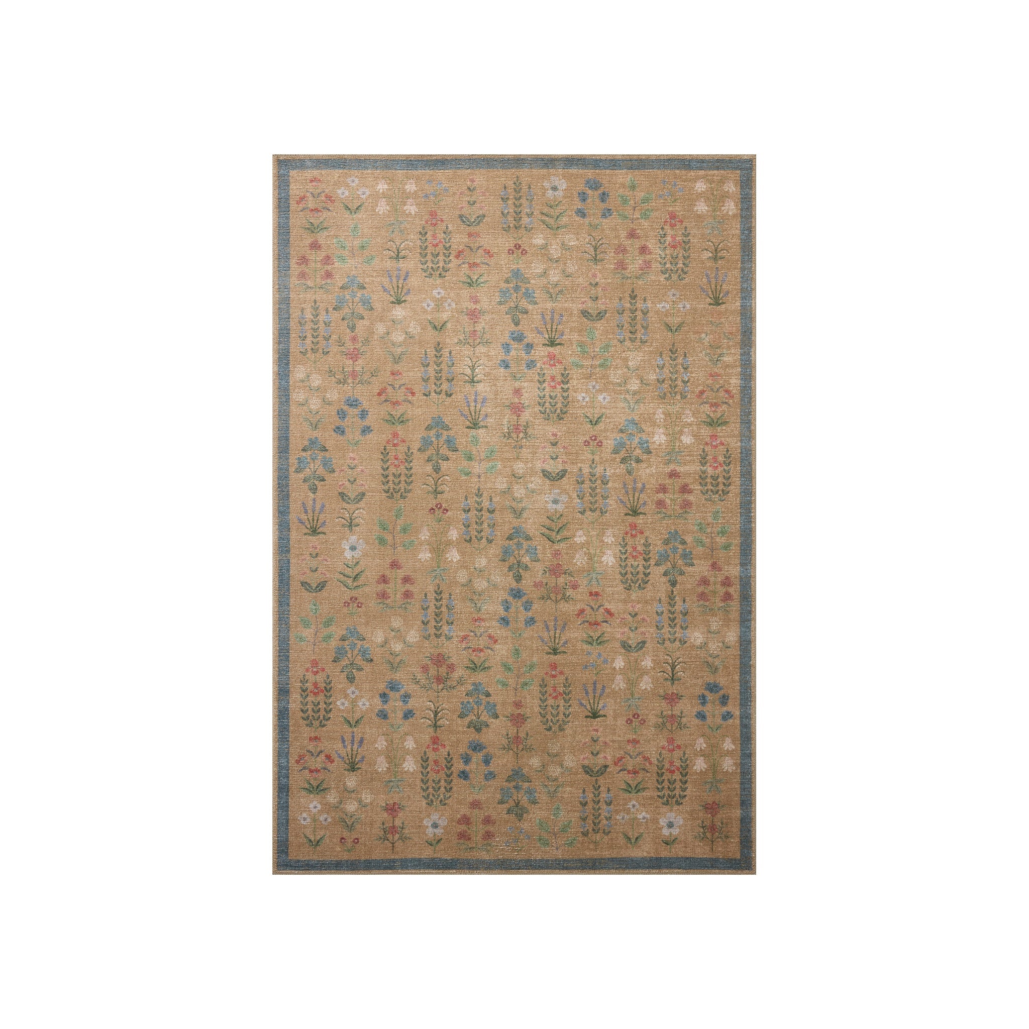 Rifle Paper Co. x Loloi Edinburgh Wheat / Multi Rug RUGS - jute Loloi 18" x 18"
