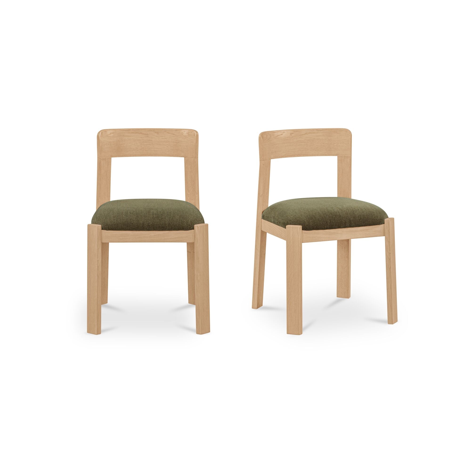 Ollie Dining Chair - Set of 2, Dark Green
