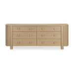 Loren 6 Drawer Dresser FURNITURE - dresser Moe's Furniture Natural