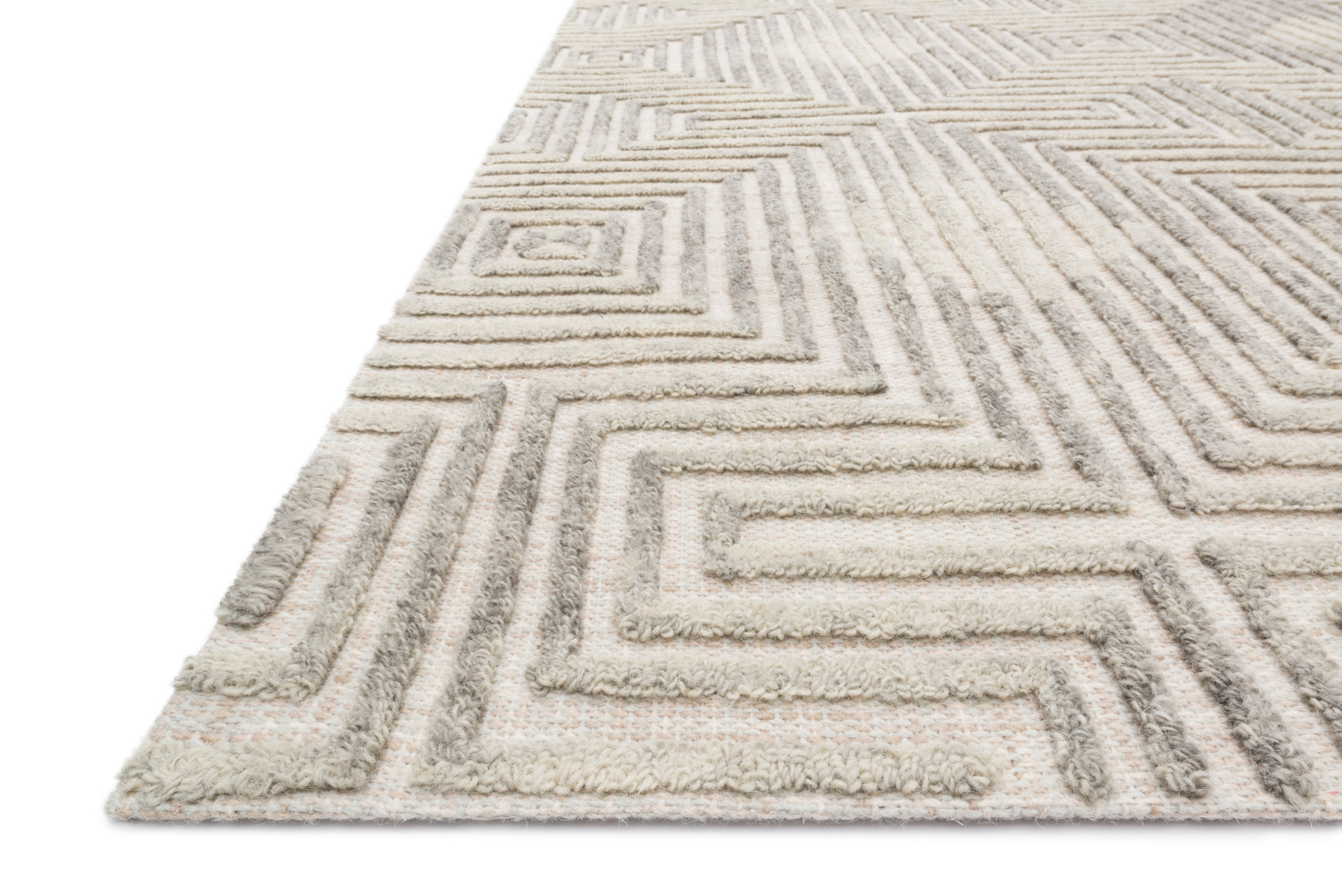 Loloi Ehren Grey / Silver Rug RUGS - wool Loloi