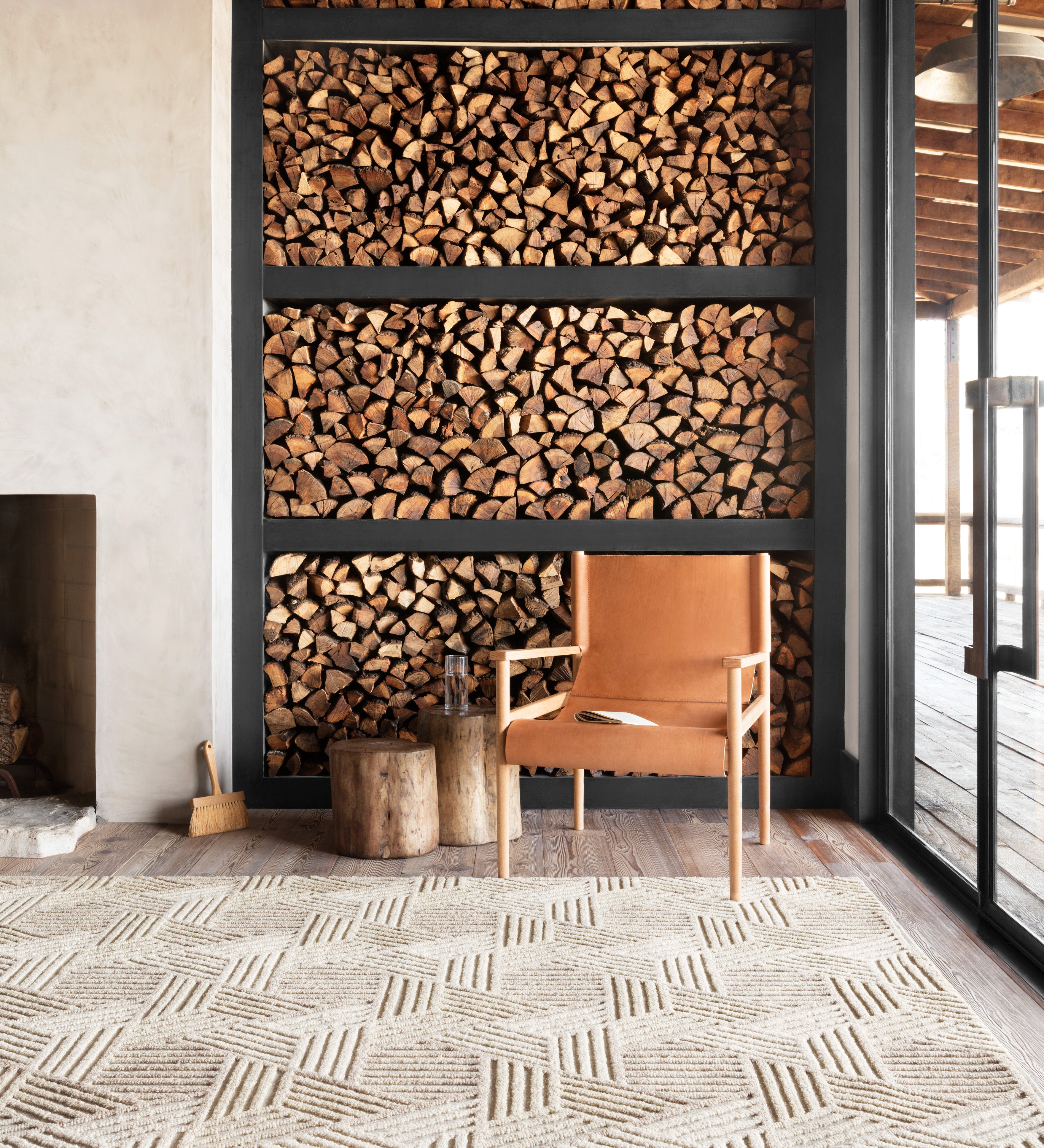 Loloi Ehren Oatmeal / Ivory Rug RUGS - wool Loloi