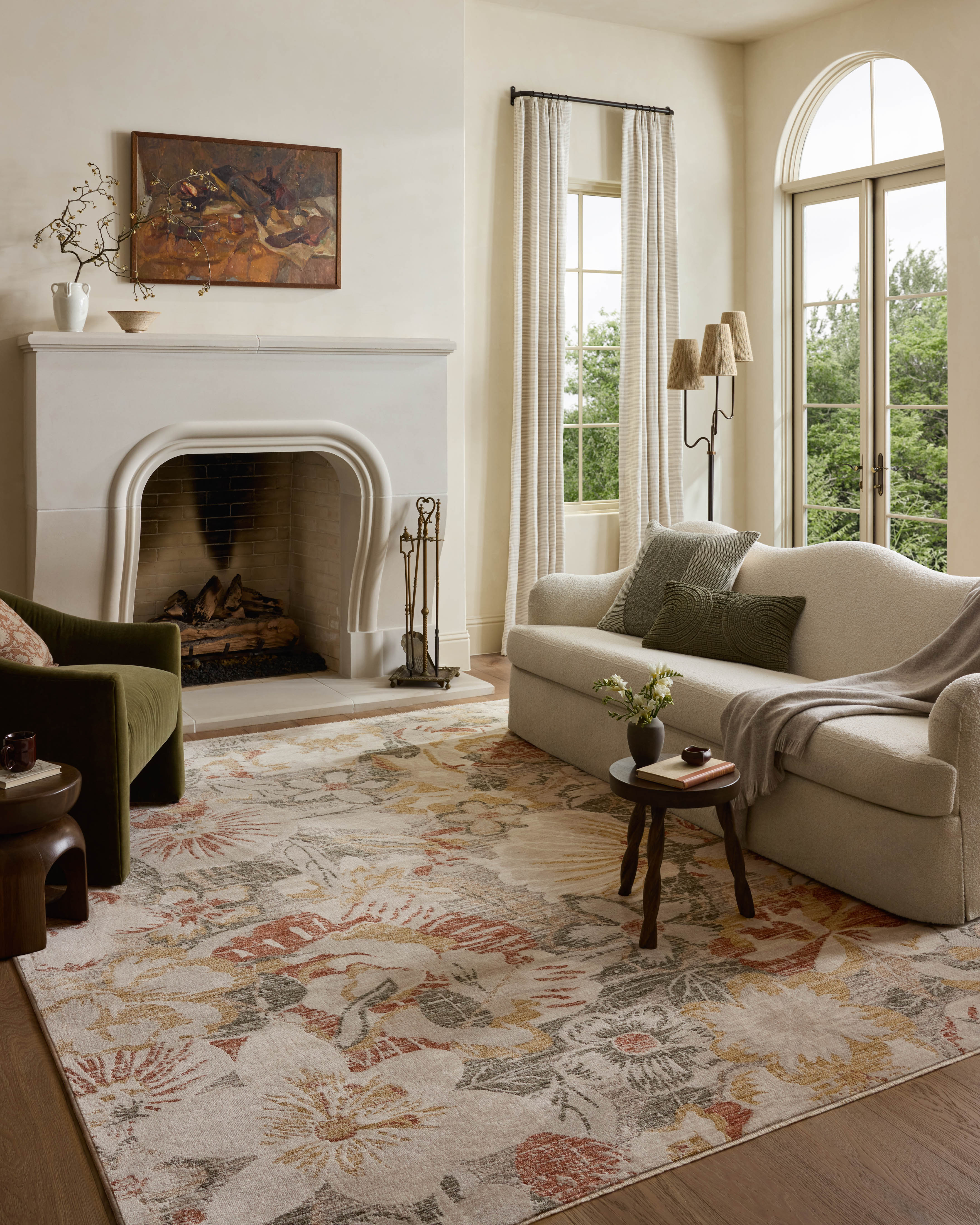 Loloi Eileen Natural / Sunrise Rug RUGS - synthetic Loloi 18" x 18" sample