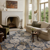 Loloi Eileen Denim / Natural Rug RUGS - synthetic Loloi 18" x 18" sample