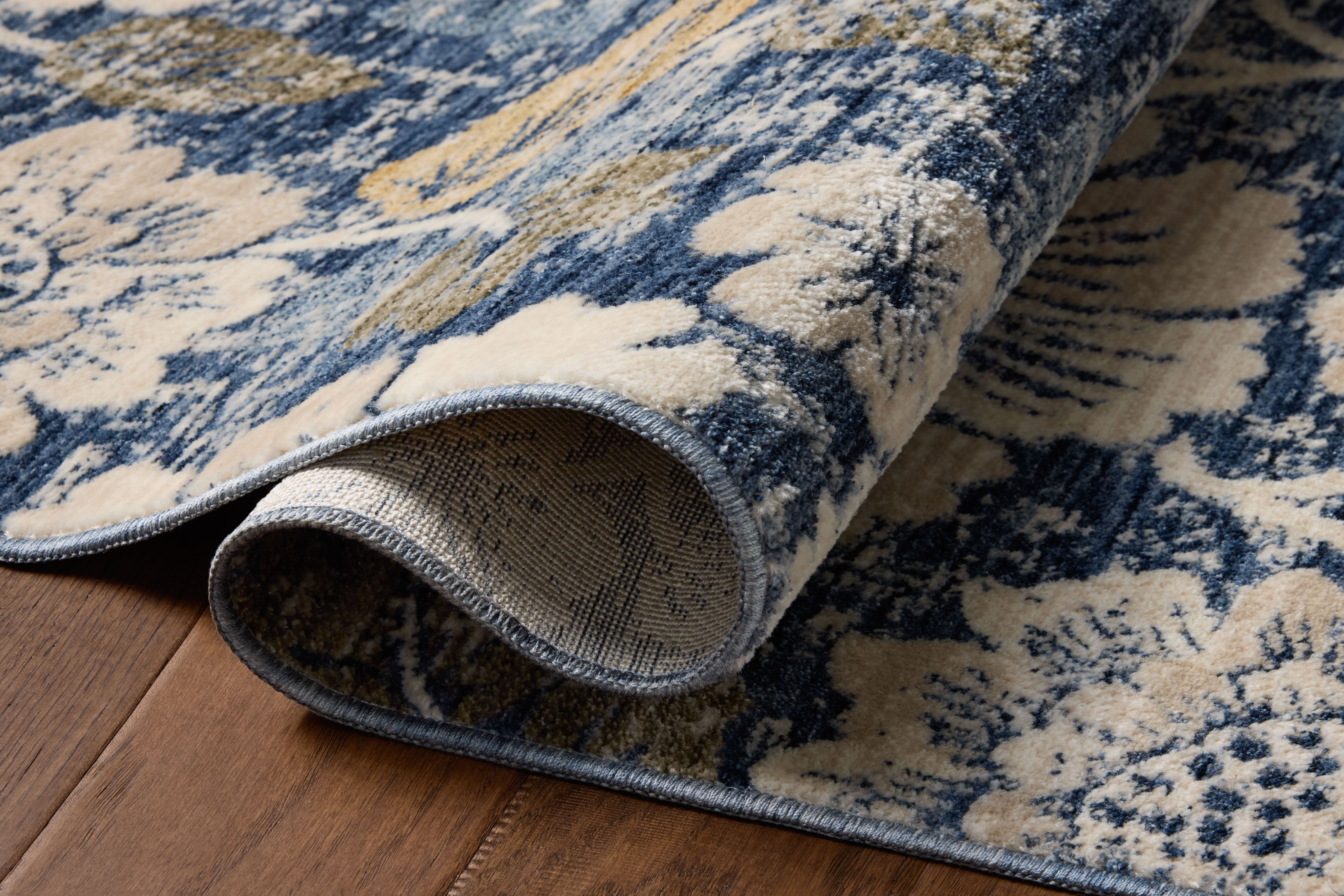 Loloi Eileen Denim / Natural Rug RUGS - synthetic Loloi 18" x 18" sample