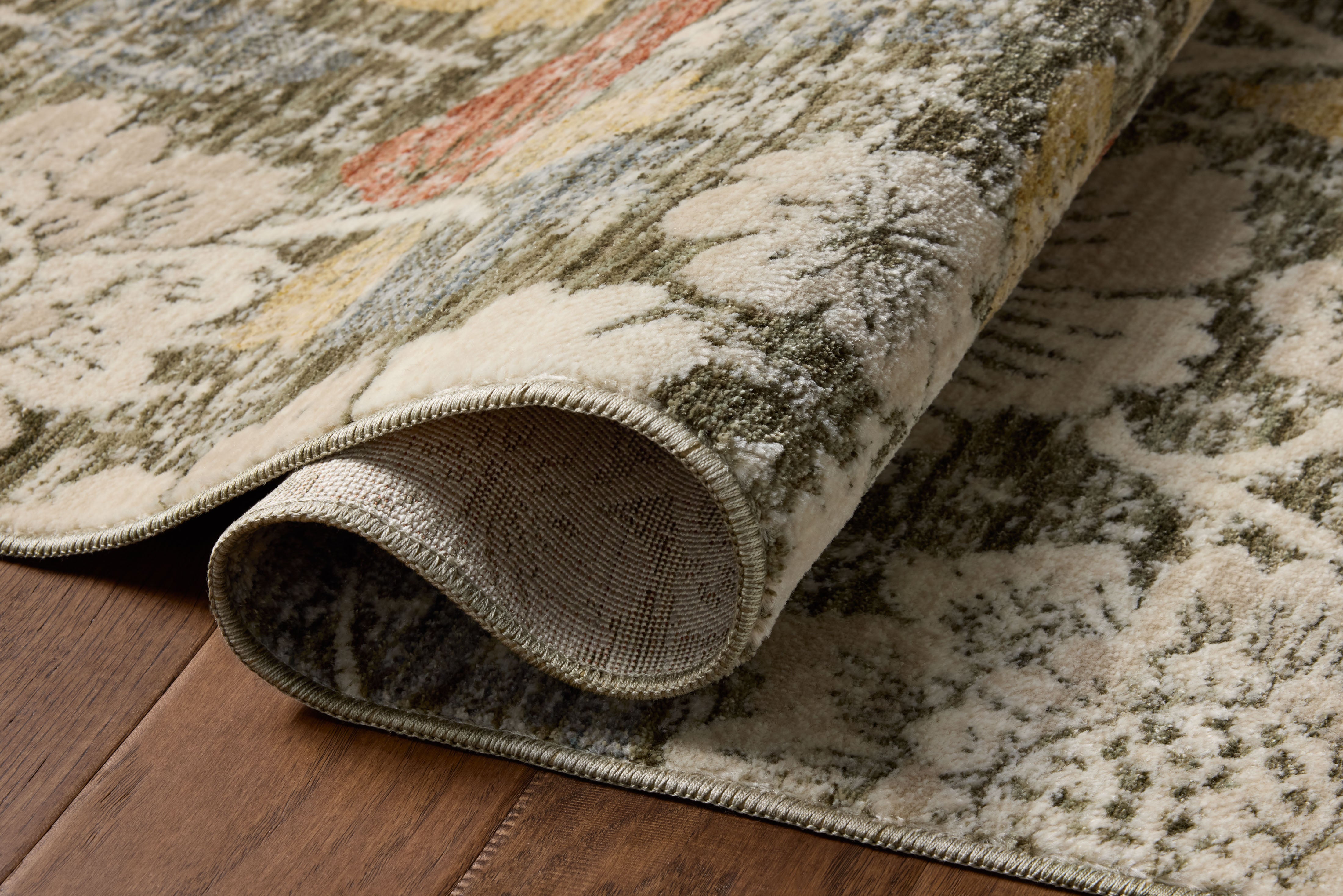 Loloi Eileen Olive / Multi Rug RUGS - synthetic Loloi 18" x 18" sample