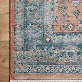 Magnolia Home By Joanna Gaines x Loloi Elise Coral / Blue Rug RUGS - synthetic Loloi