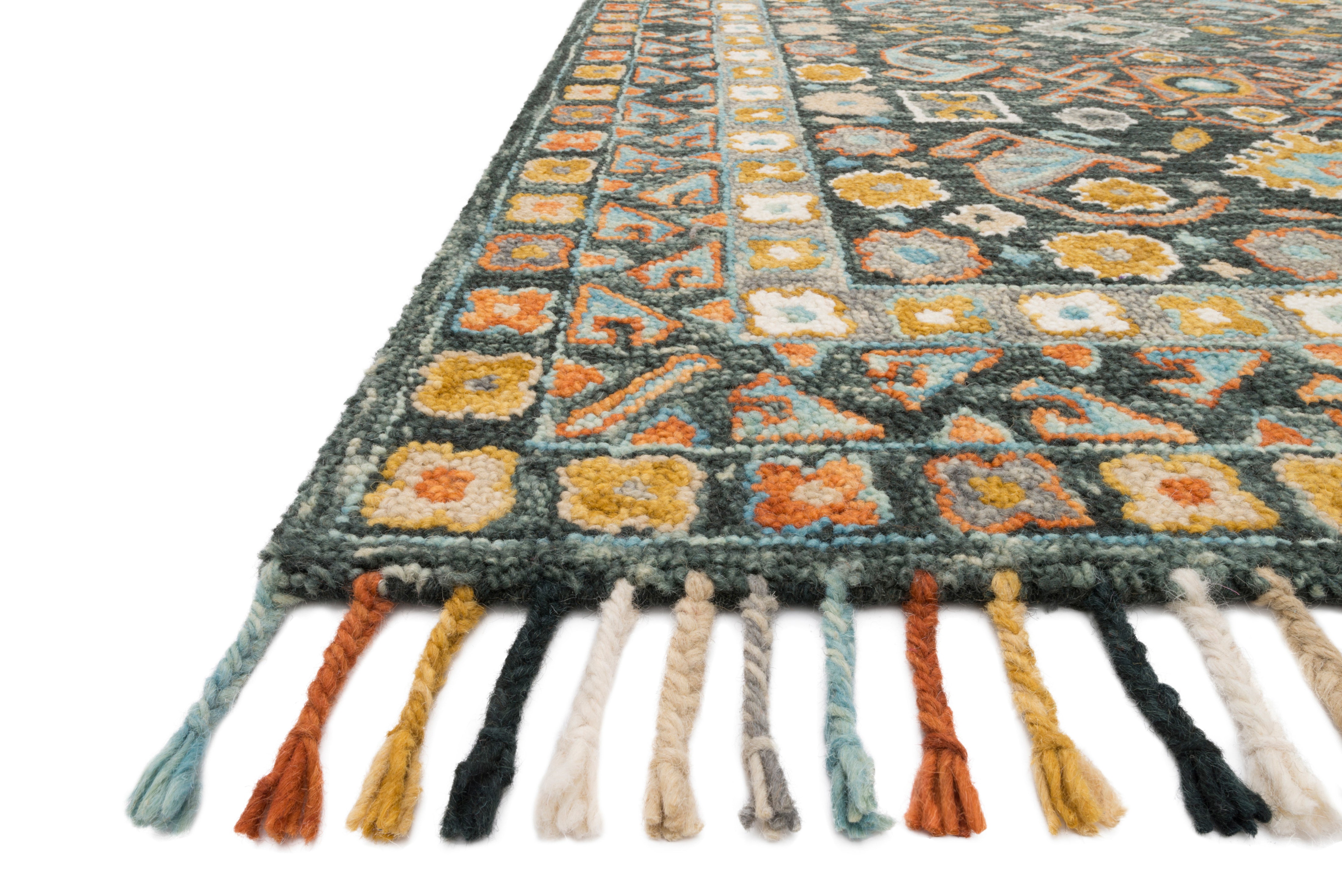 Loloi Elka Denim / Multi Rug RUGS - wool Loloi