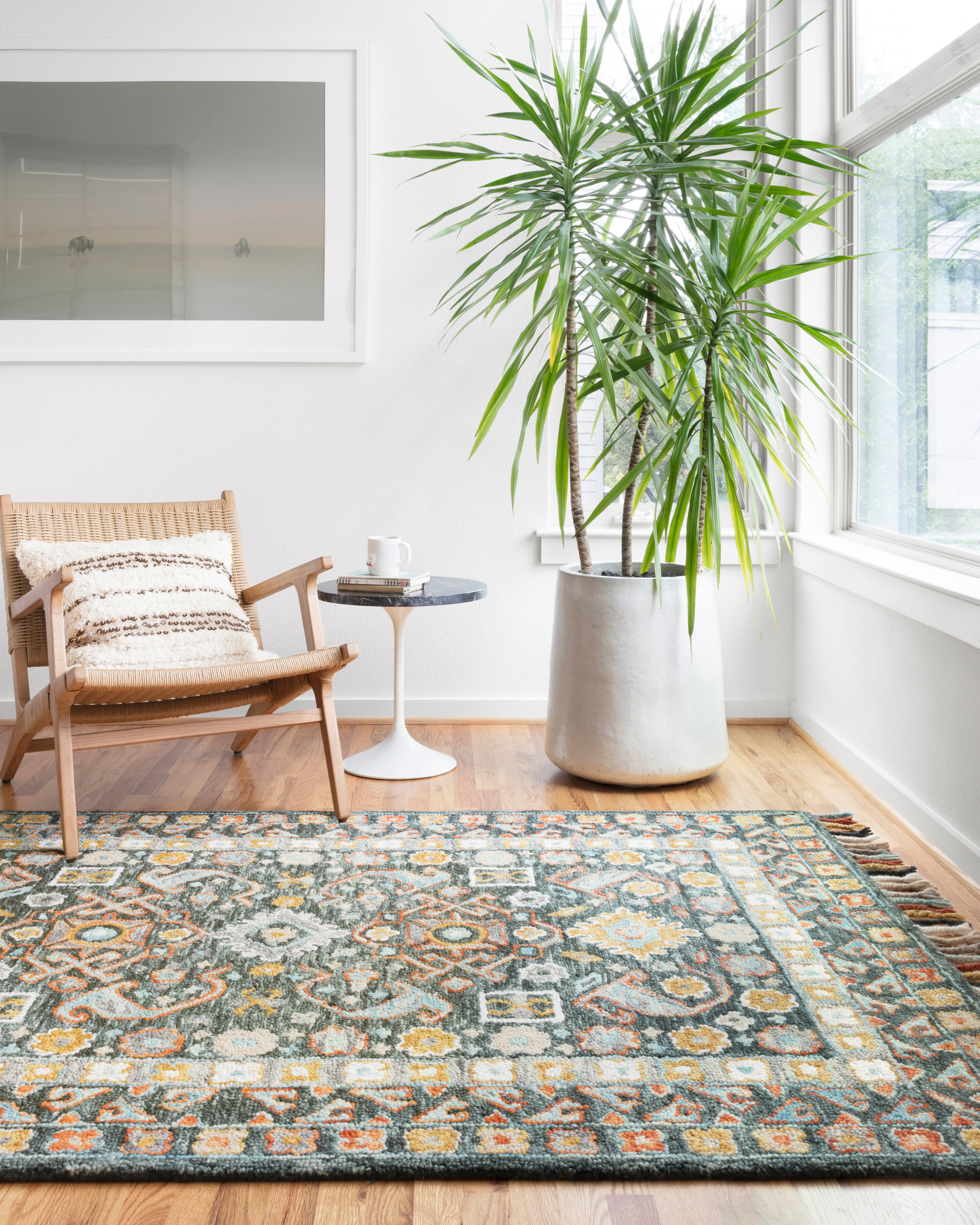 Loloi Elka Denim / Multi Rug RUGS - wool Loloi