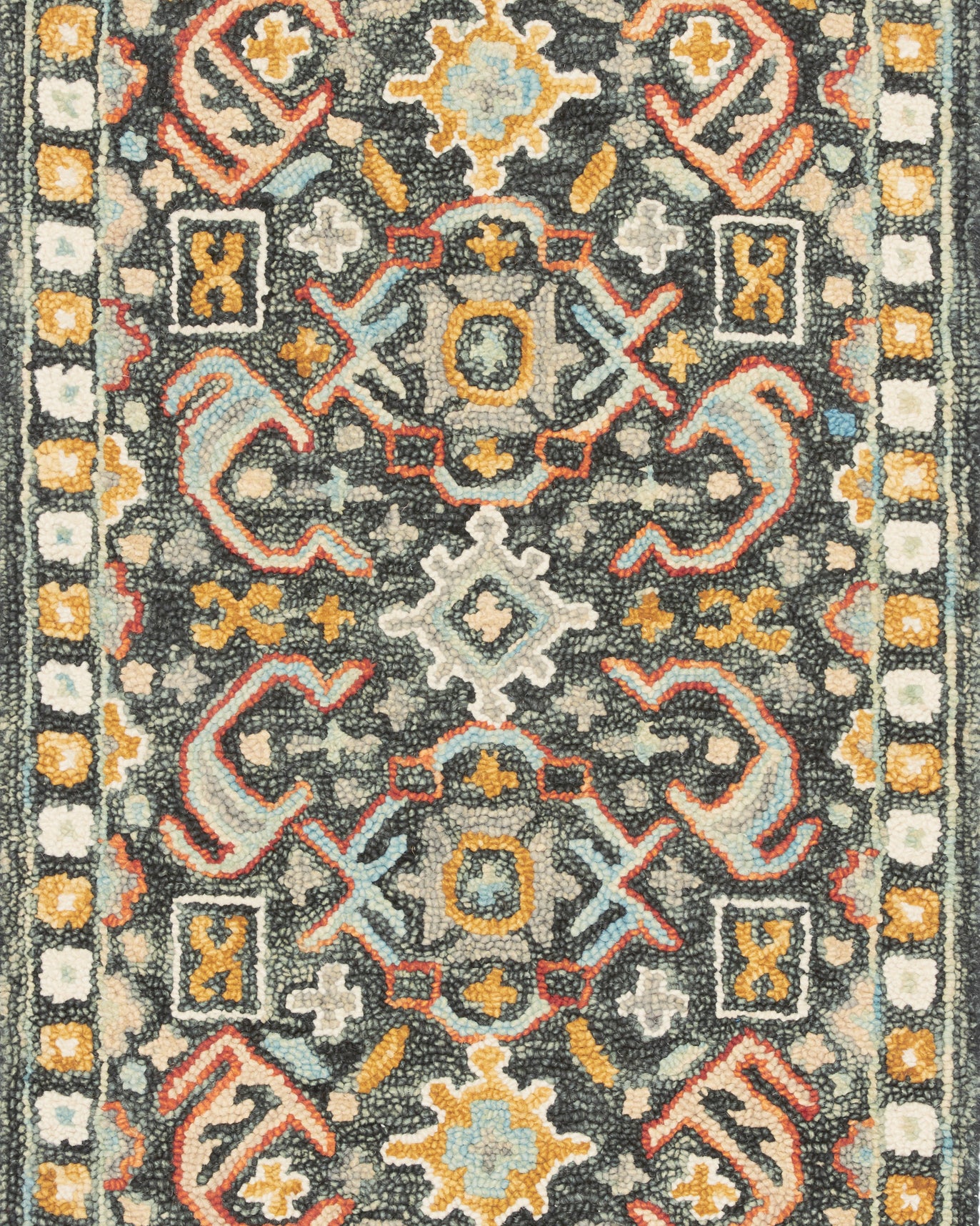 Loloi Elka Denim / Multi Rug RUGS - wool Loloi