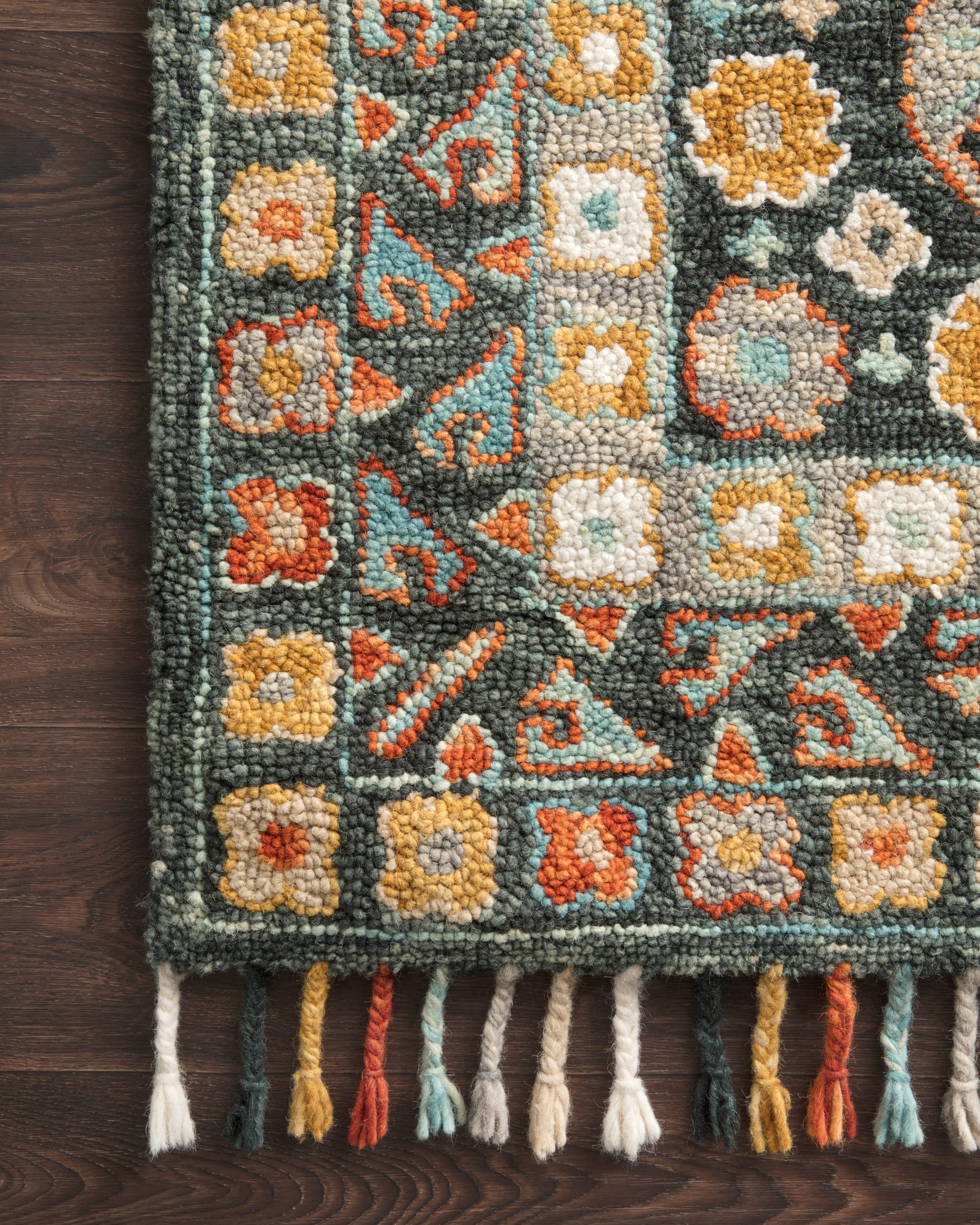 Loloi Elka Denim / Multi Rug RUGS - wool Loloi